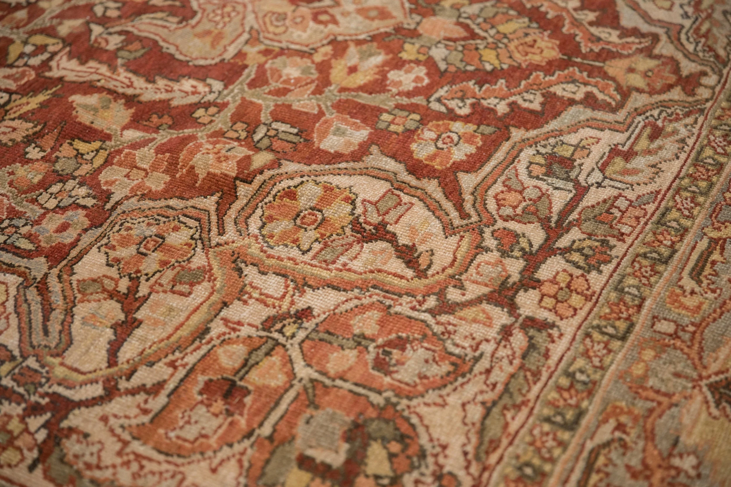 8x11 Vintage Distressed Ahar Carpet - Image 5