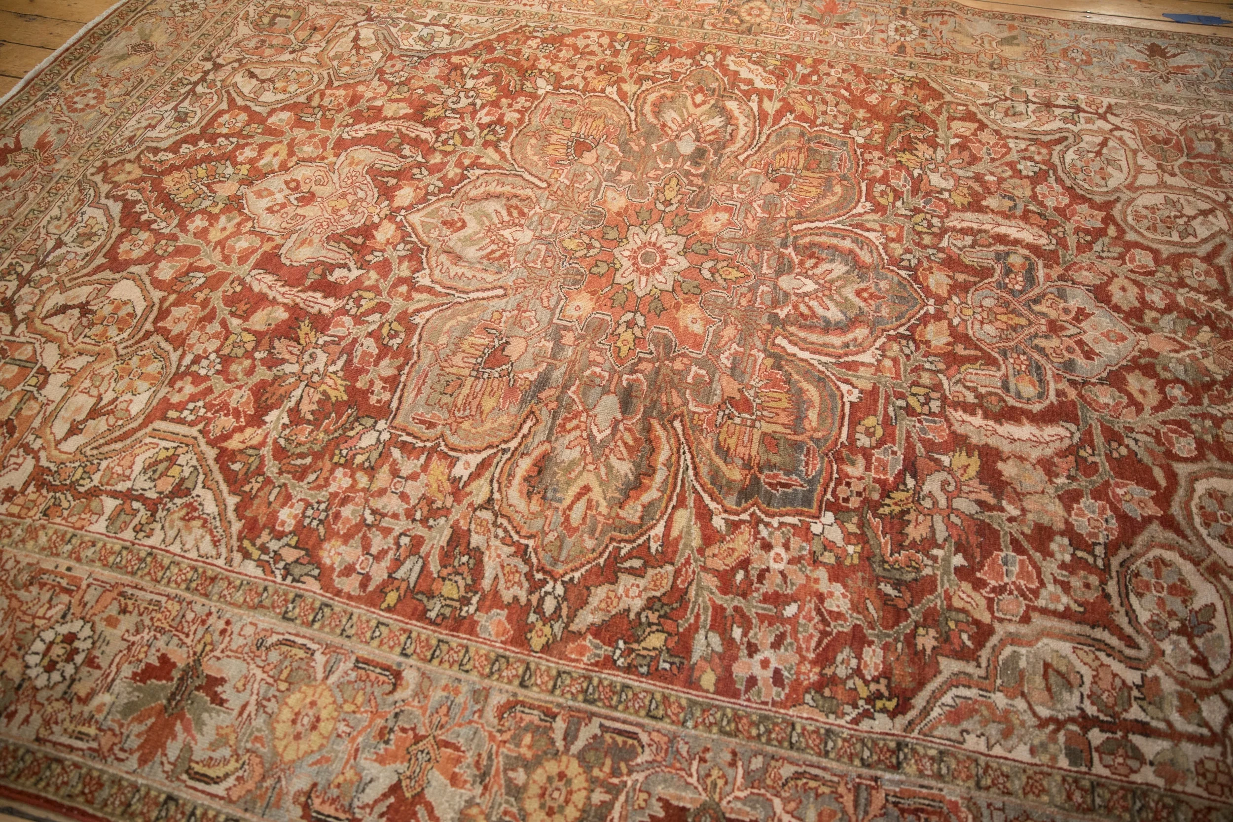 8x11 Vintage Distressed Ahar Carpet - Image 7