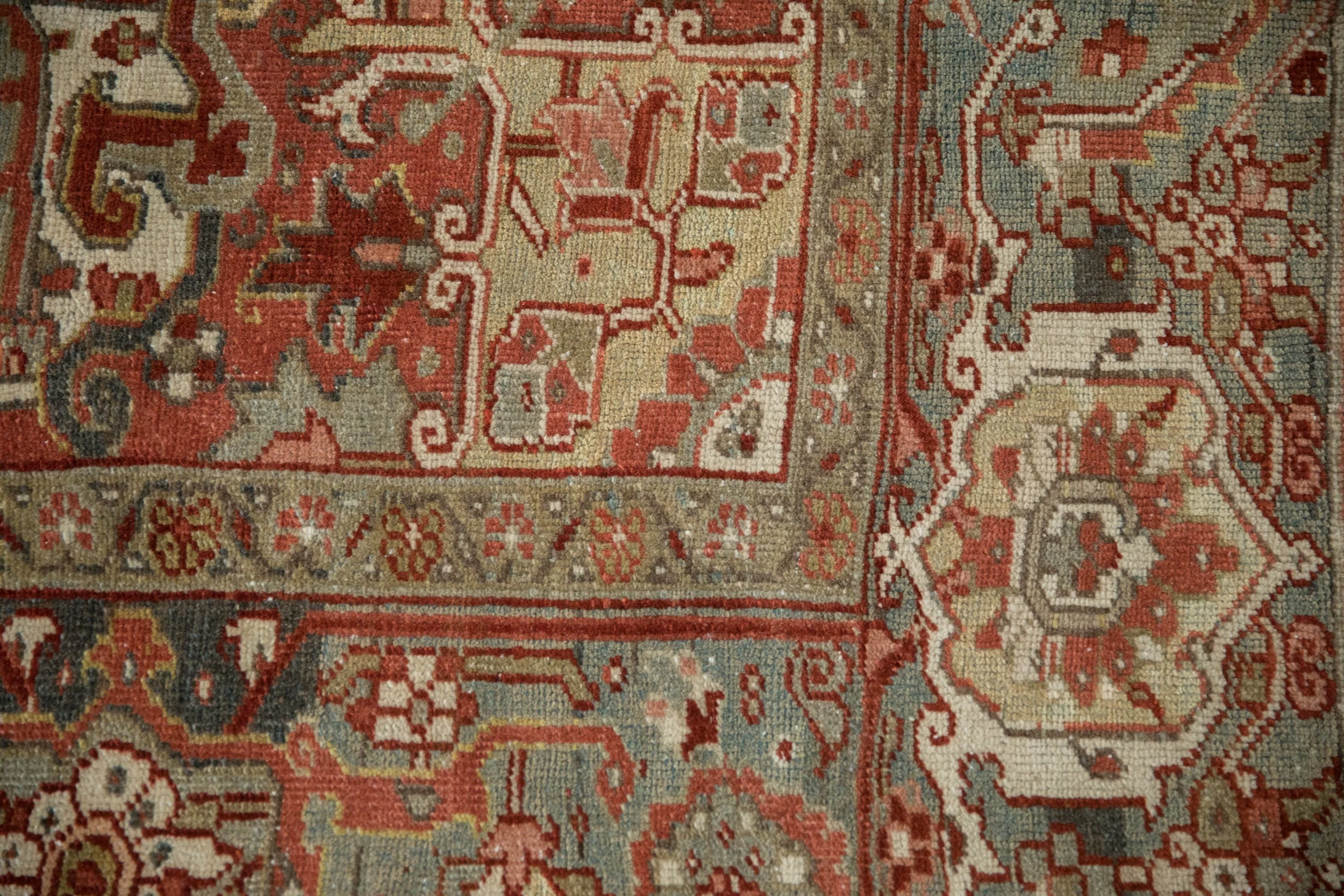 8x11 Vintage Distressed Heriz Carpet - Image 7