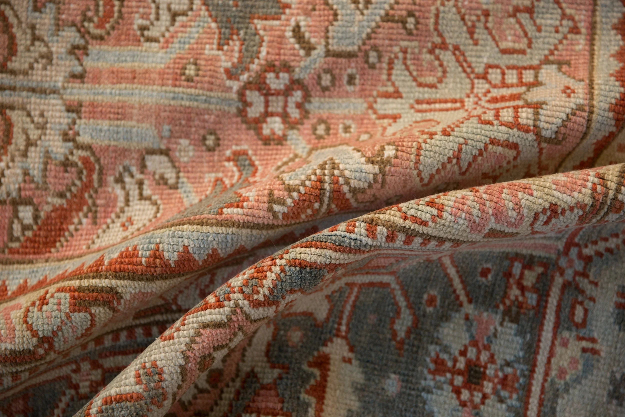 8x11 Vintage Distressed Heriz Carpet - Image 10