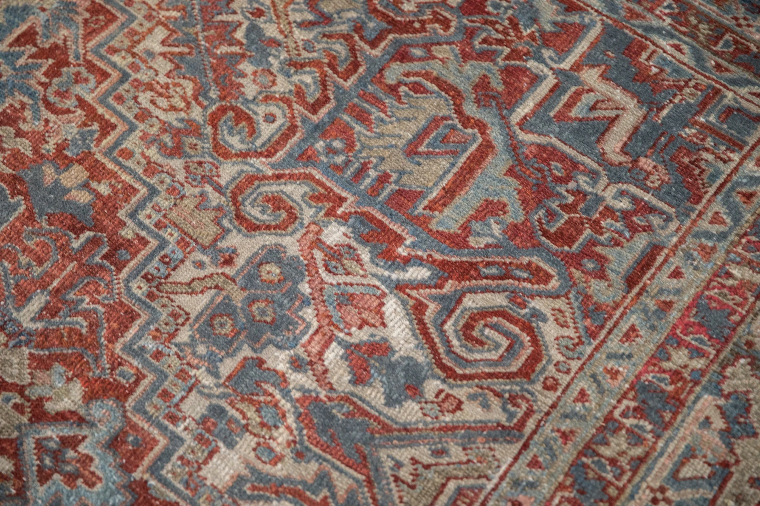 8x11 Vintage Distressed Heriz Carpet - Image 10