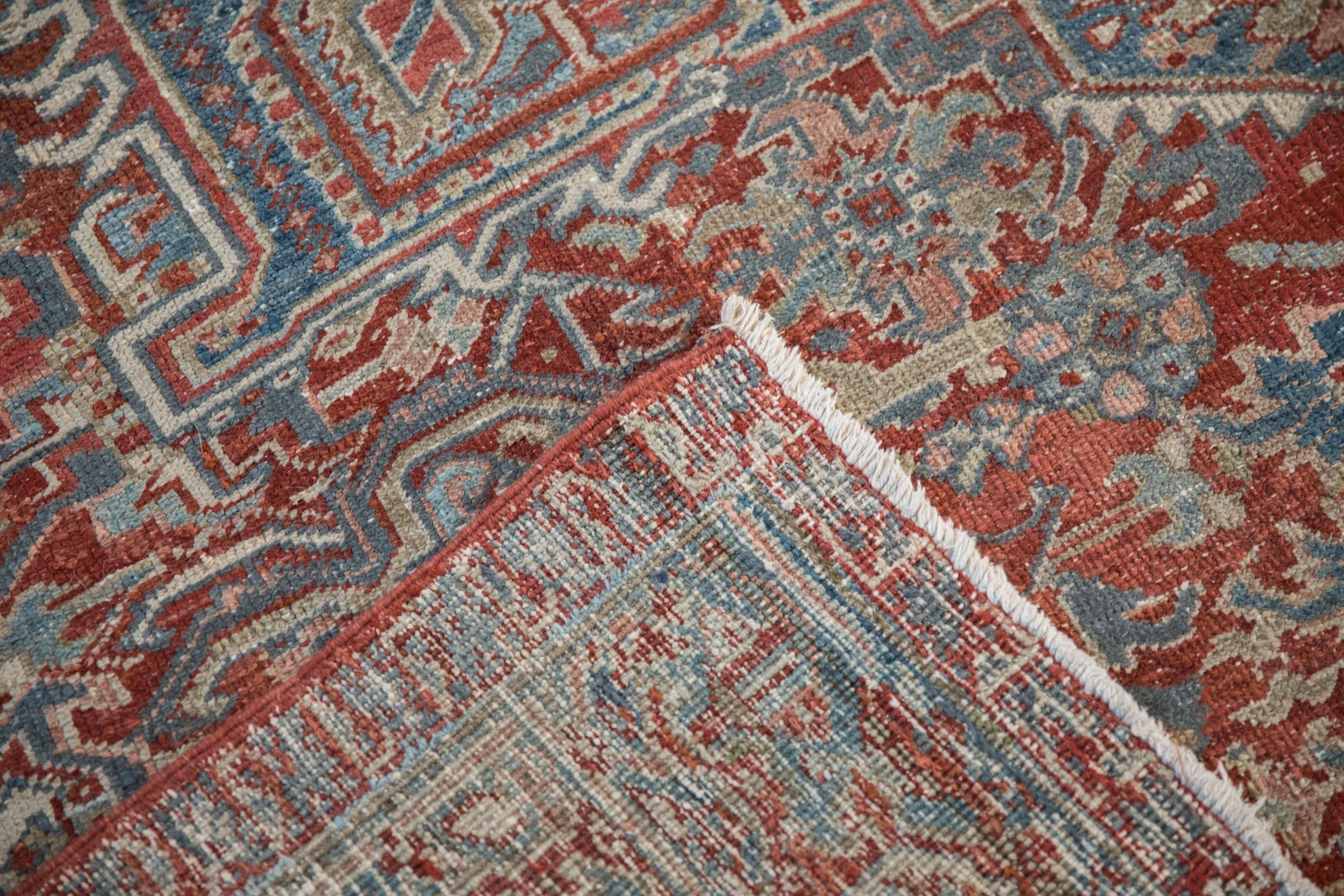 8x11 Vintage Distressed Heriz Carpet - Image 14