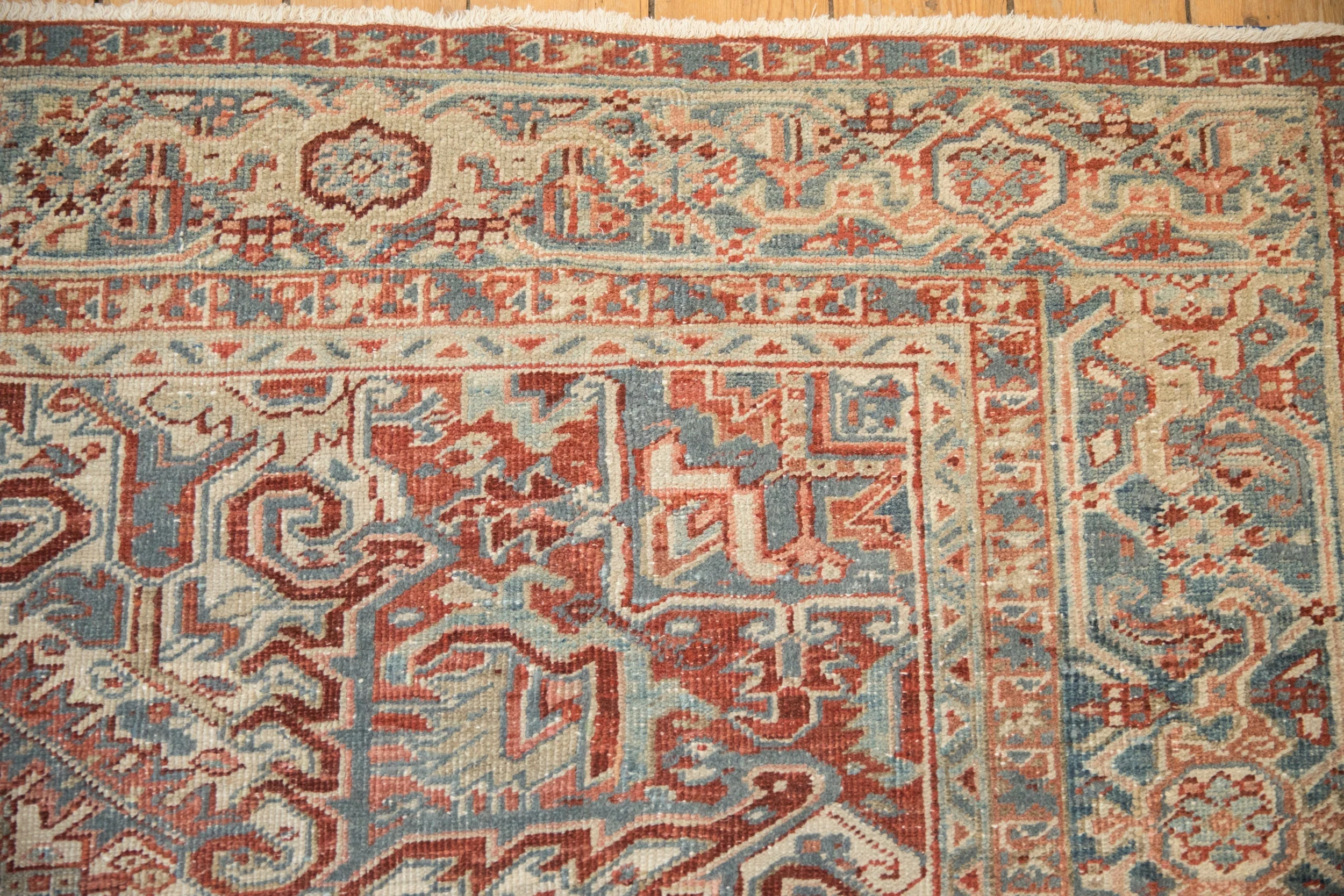 8x11 Vintage Distressed Heriz Carpet - Image 4
