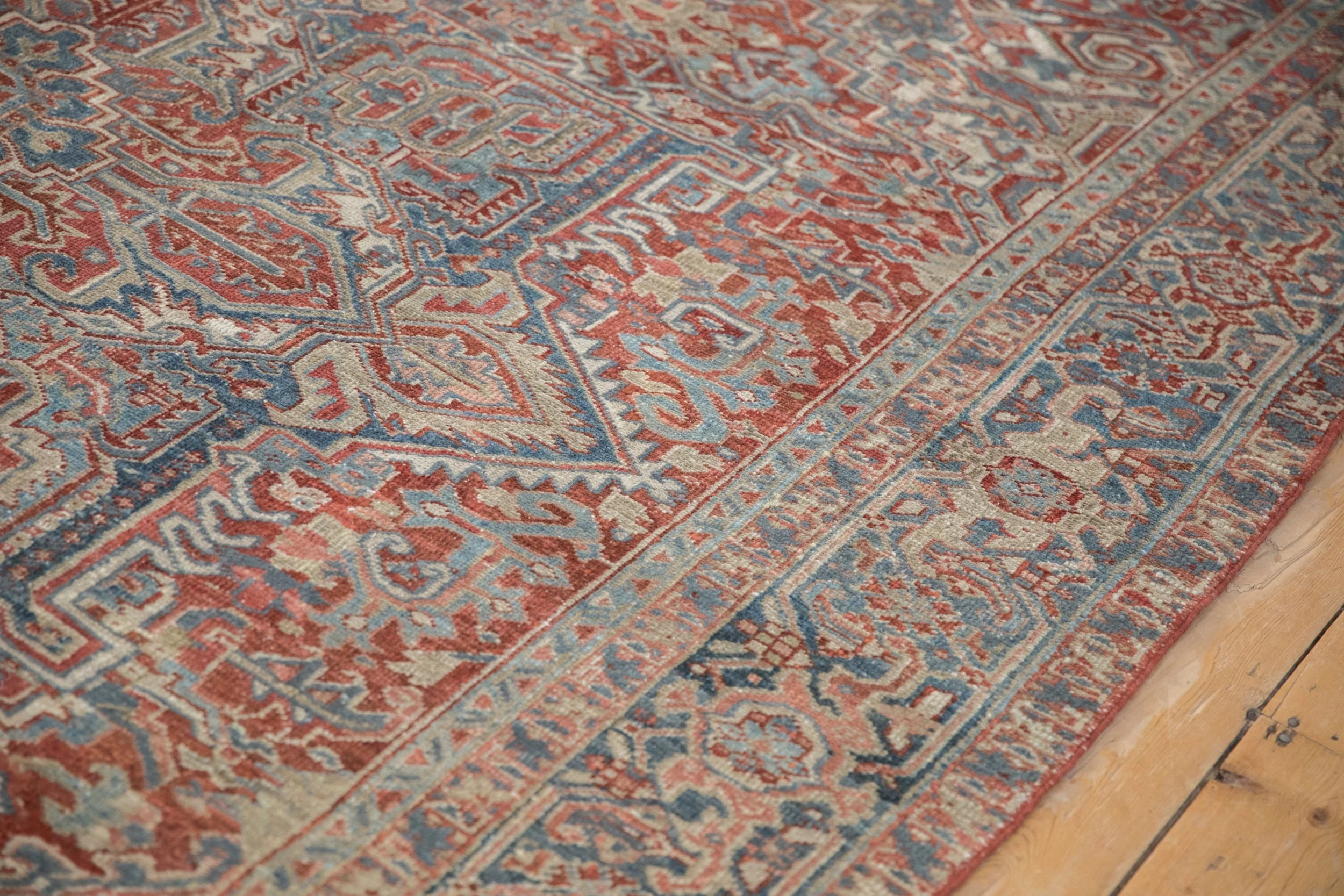 8x11 Vintage Distressed Heriz Carpet - Image 9