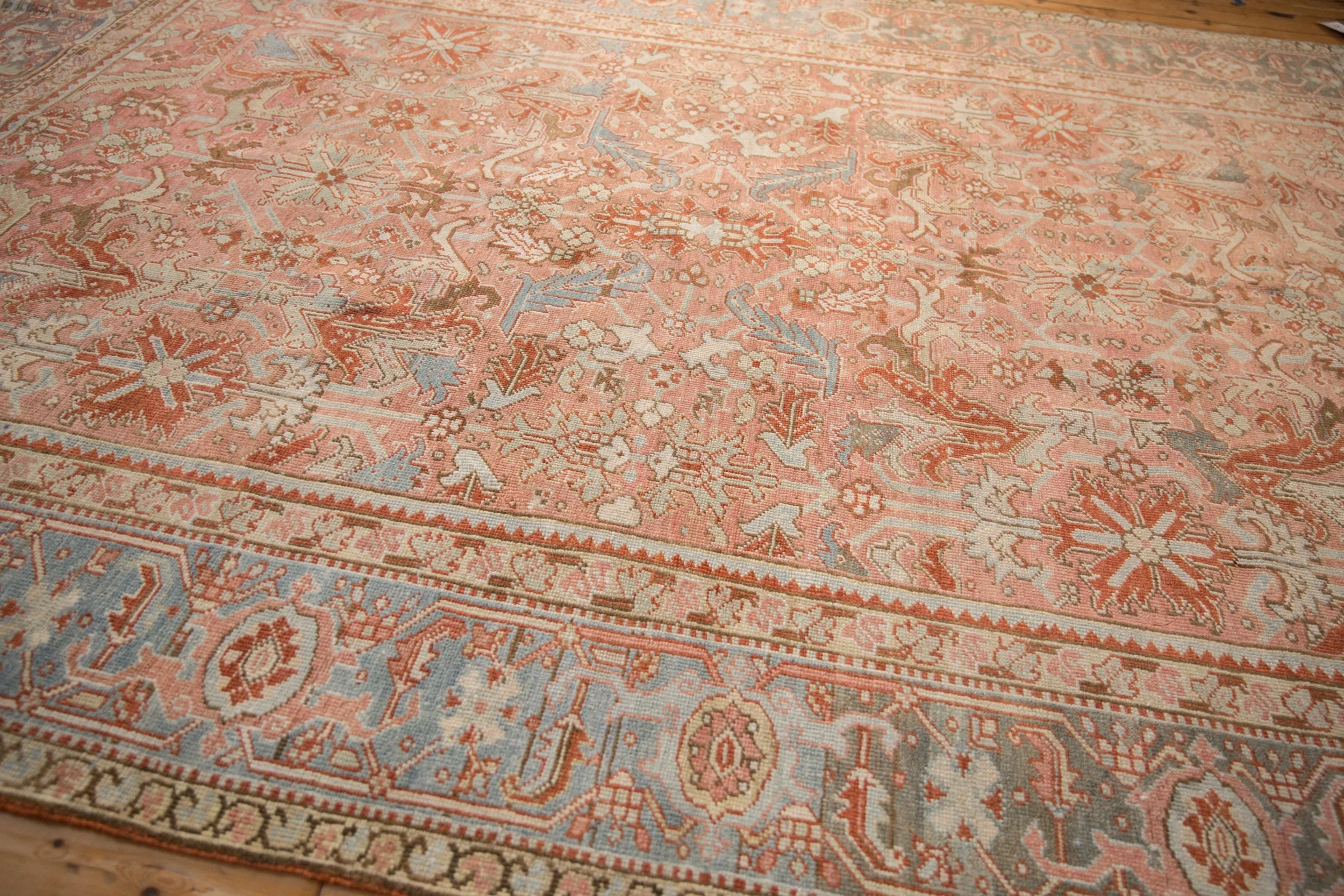 8x11 Vintage Distressed Heriz Carpet - Image 6