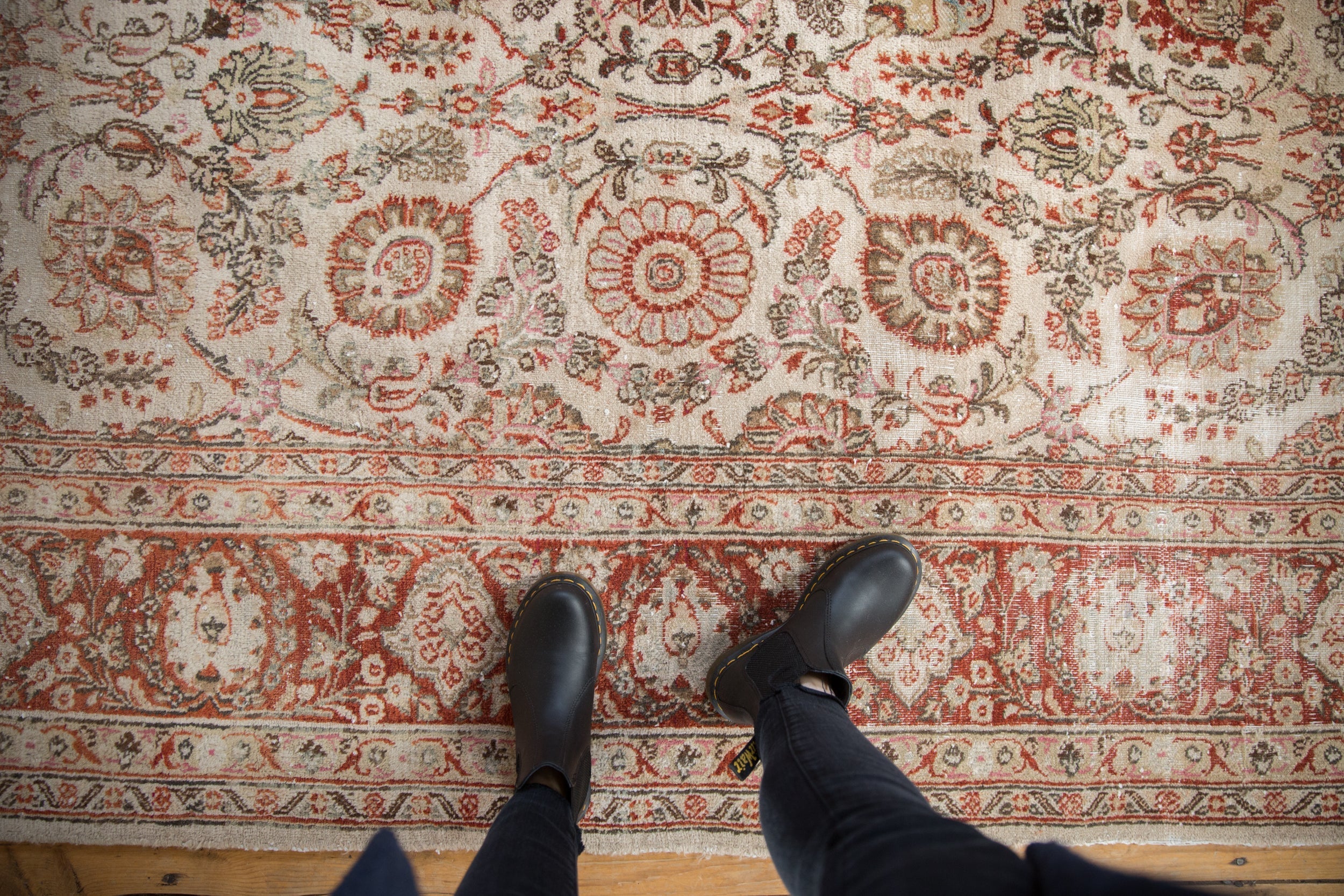 8x11 Vintage Distressed Meshed Carpet - Image 2