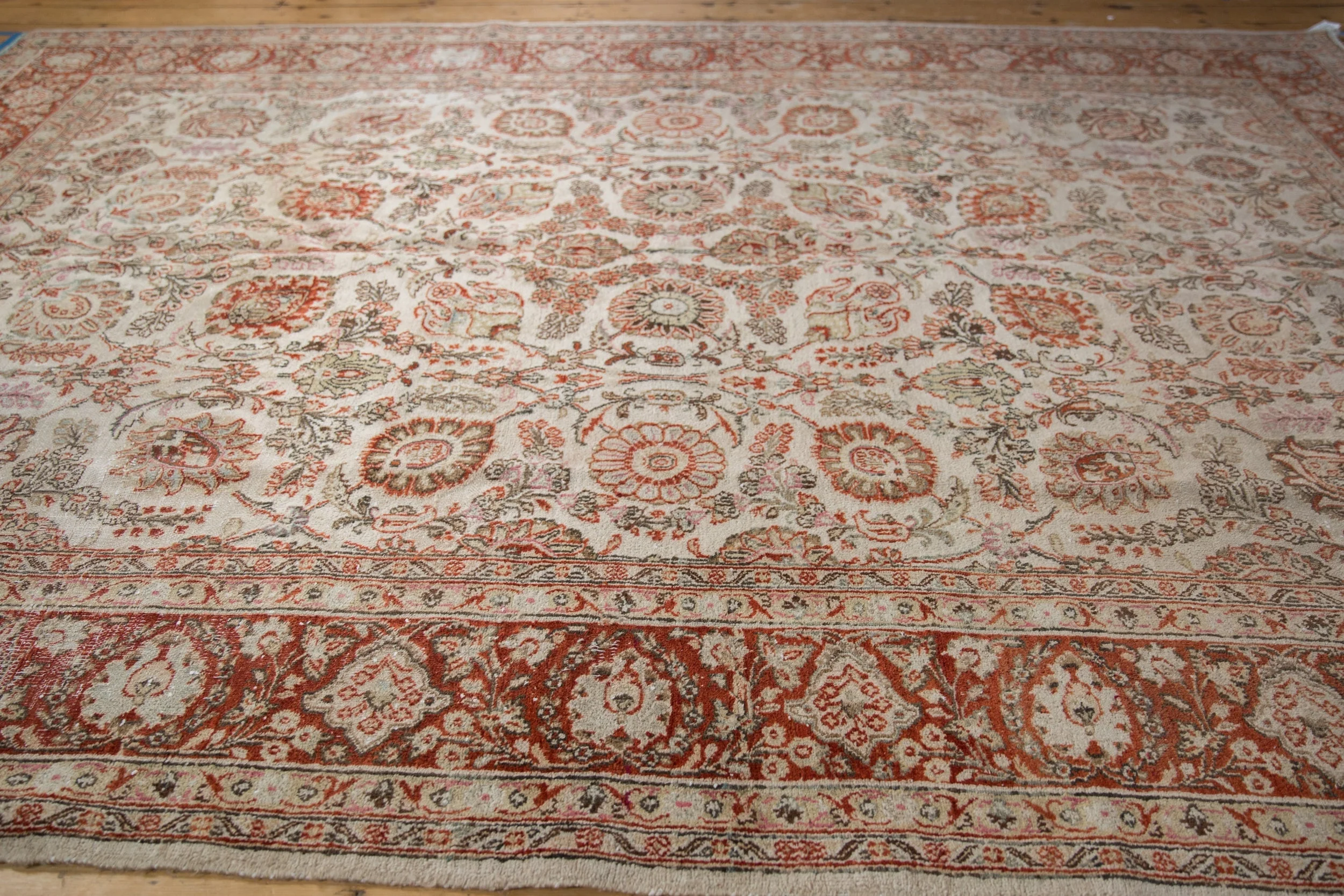 8x11 Vintage Distressed Meshed Carpet - Image 7