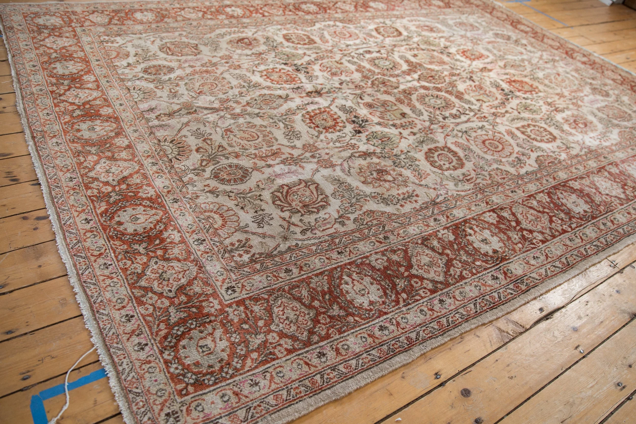 8x11 Vintage Distressed Meshed Carpet - Image 9