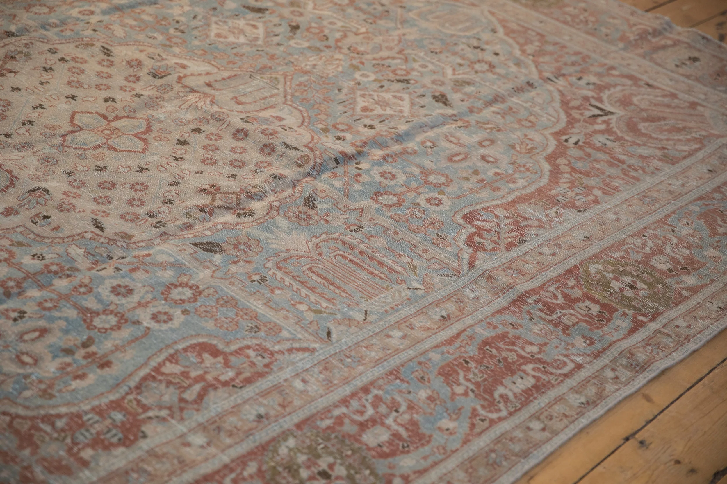 8x11 Vintage Distressed Tabriz Carpet - Image 7