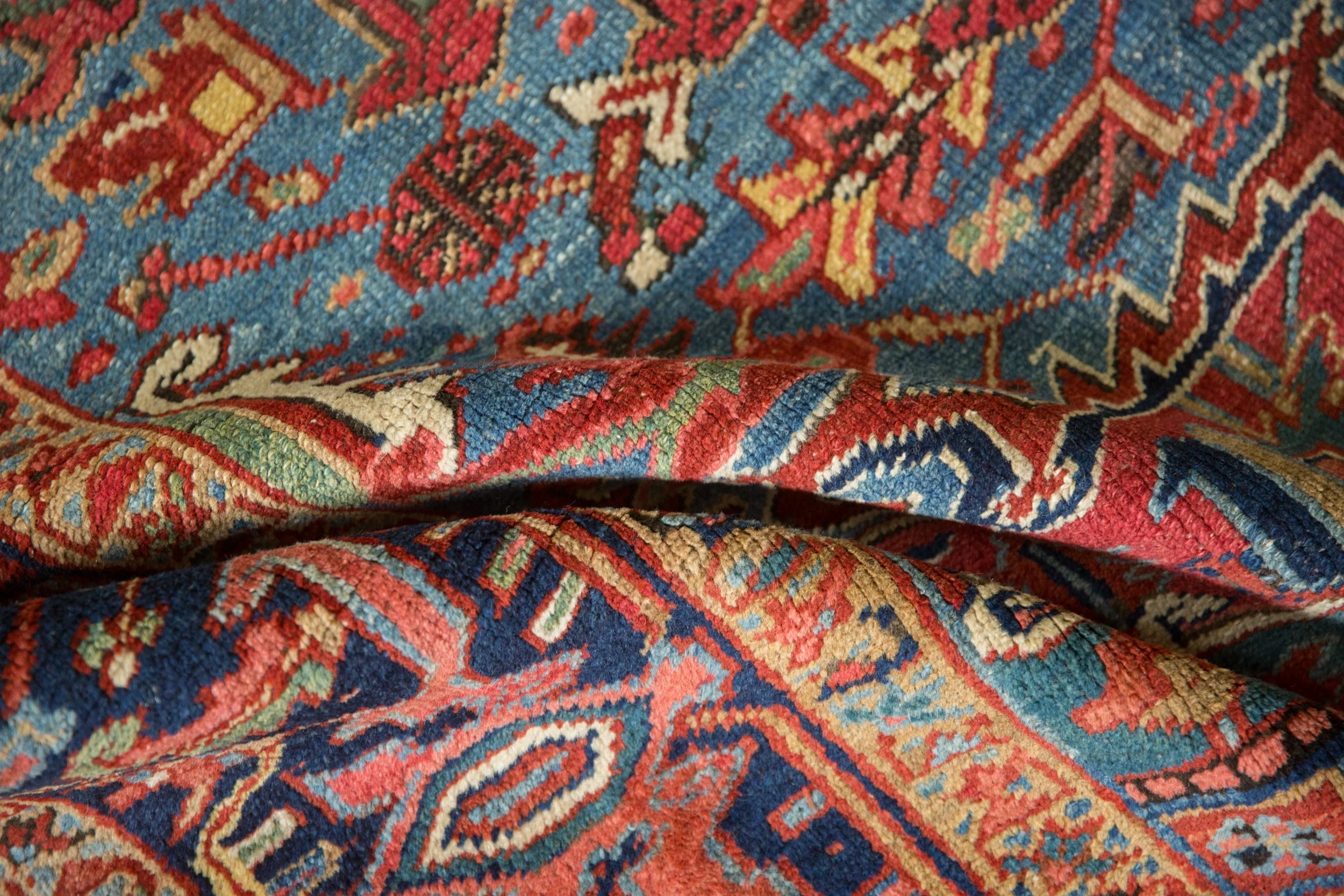 8x11 Vintage Heriz Carpet - Image 10