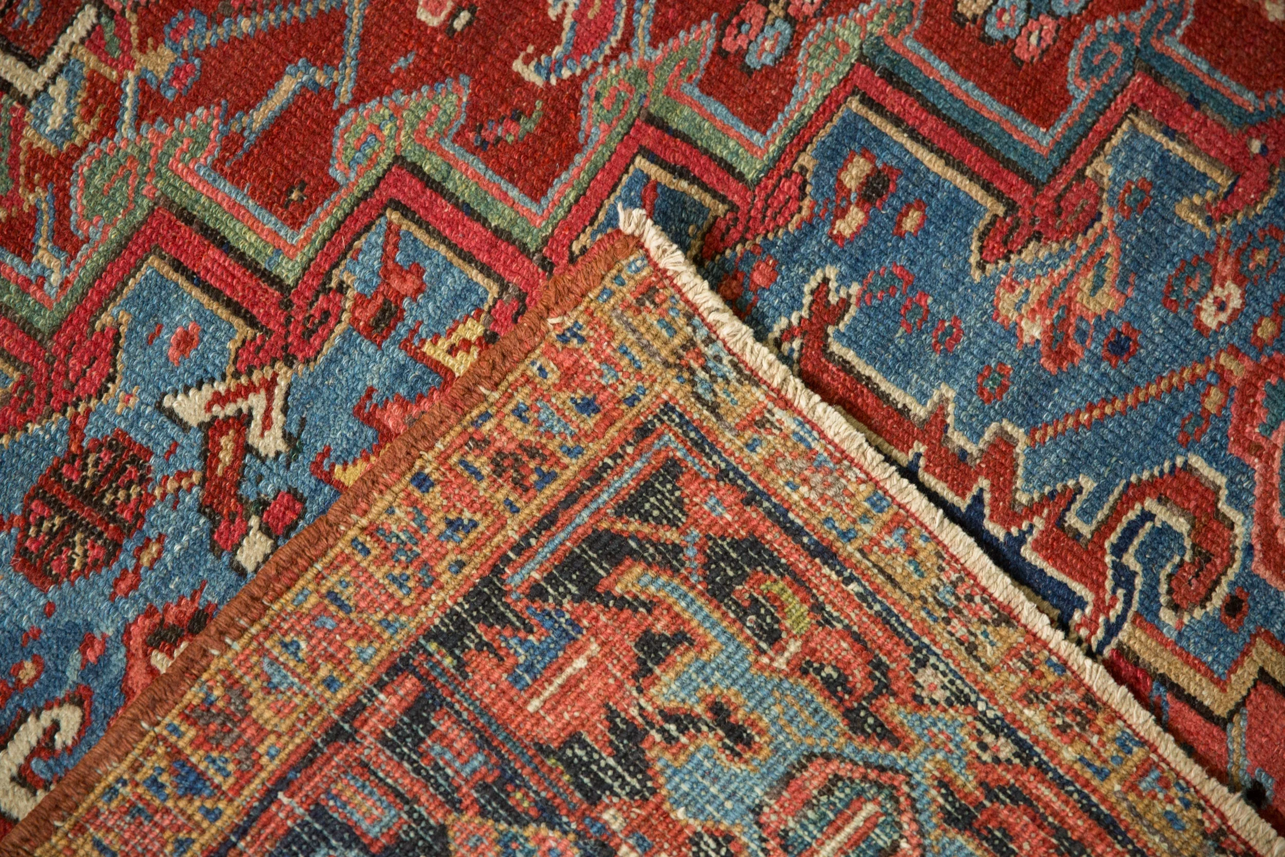8x11 Vintage Heriz Carpet - Image 11