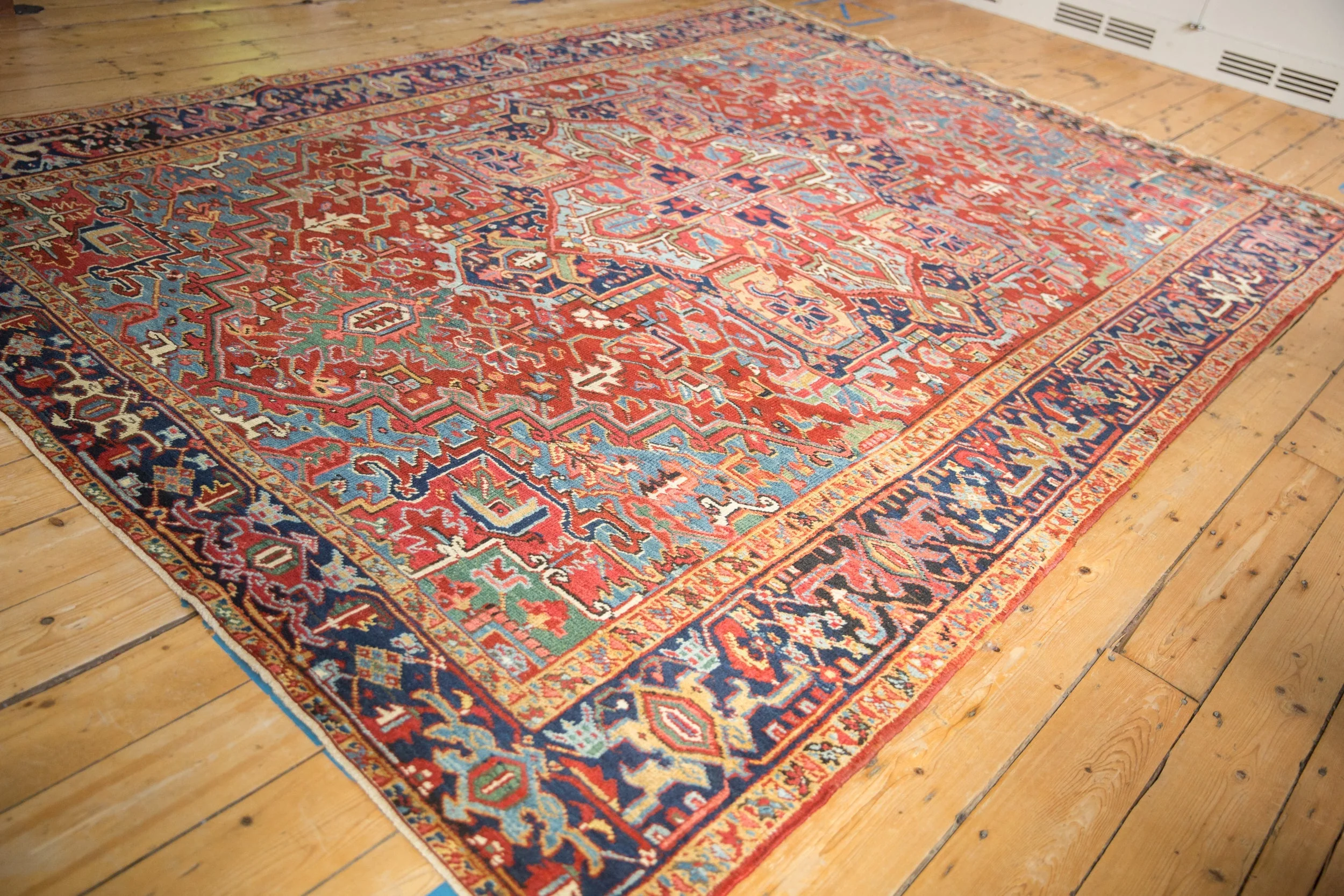 8x11 Vintage Heriz Carpet - Image 6