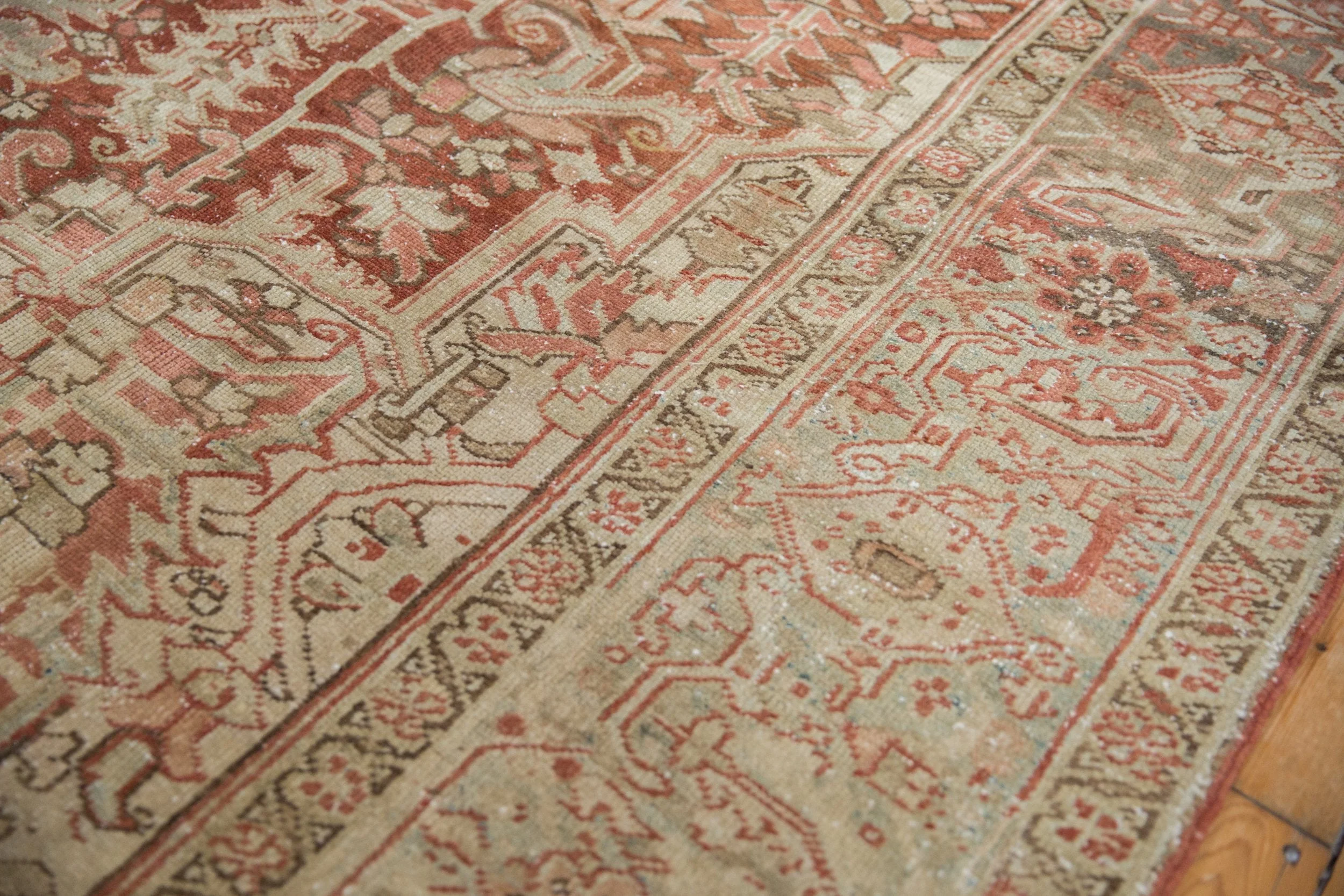 8x12.5 Vintage Distressed Heriz Carpet - Image 4