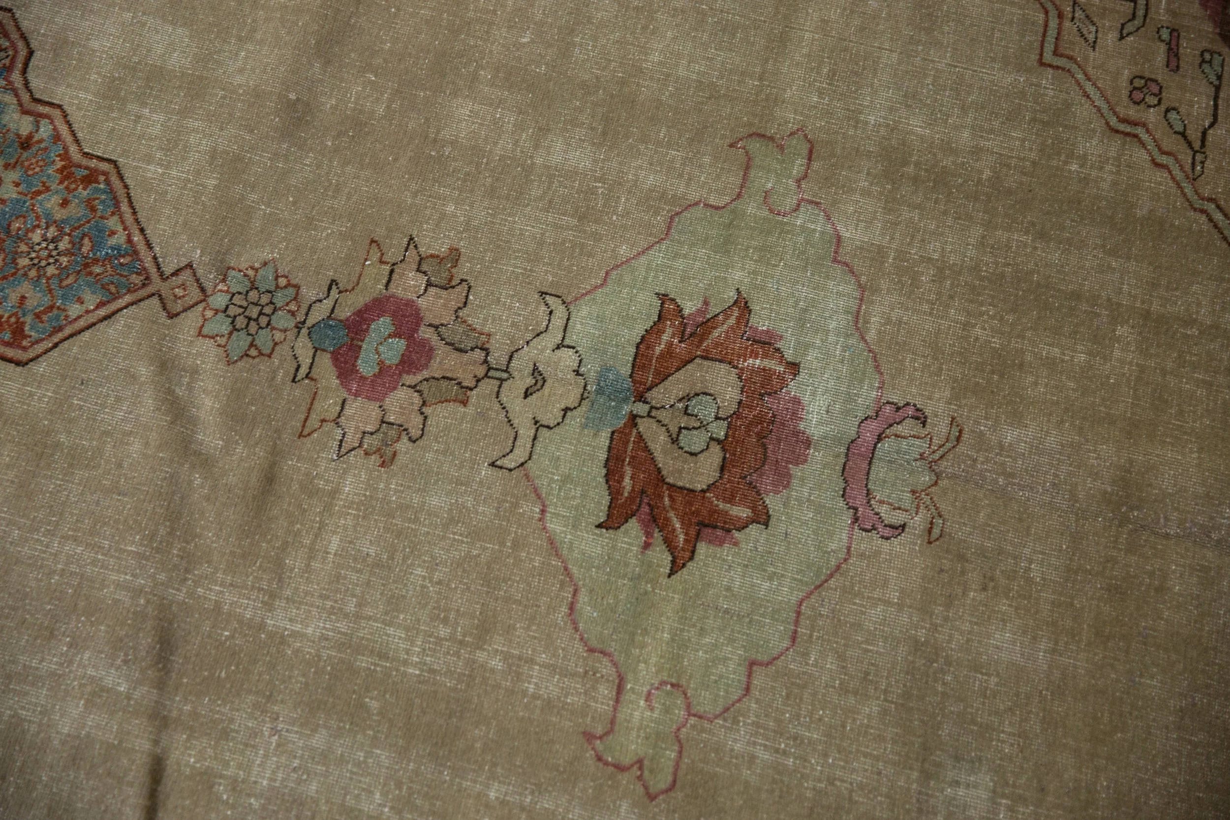 8x12 Vintage Distressed Tabriz Carpet - Image 5