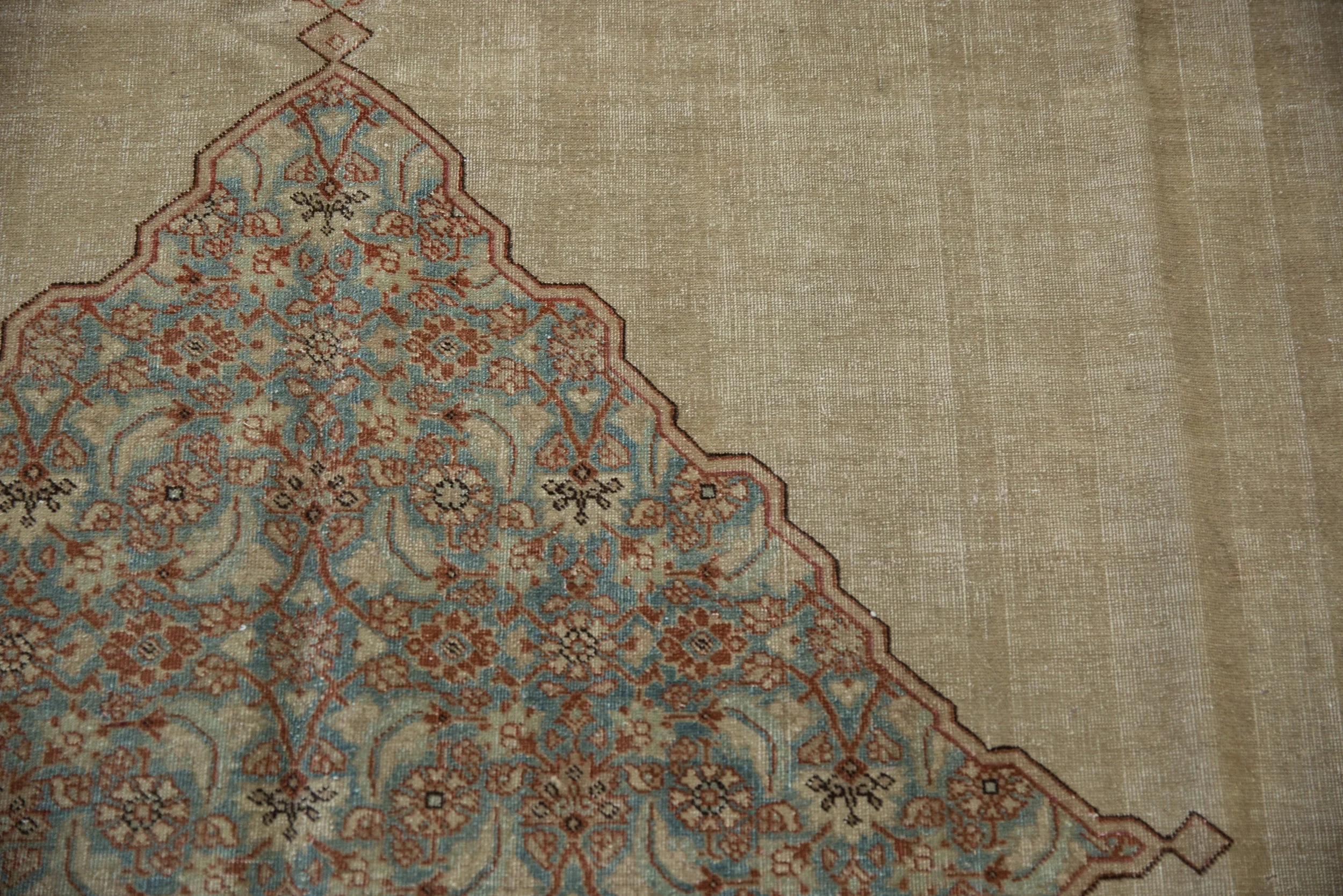 8x12 Vintage Distressed Tabriz Carpet - Image 7
