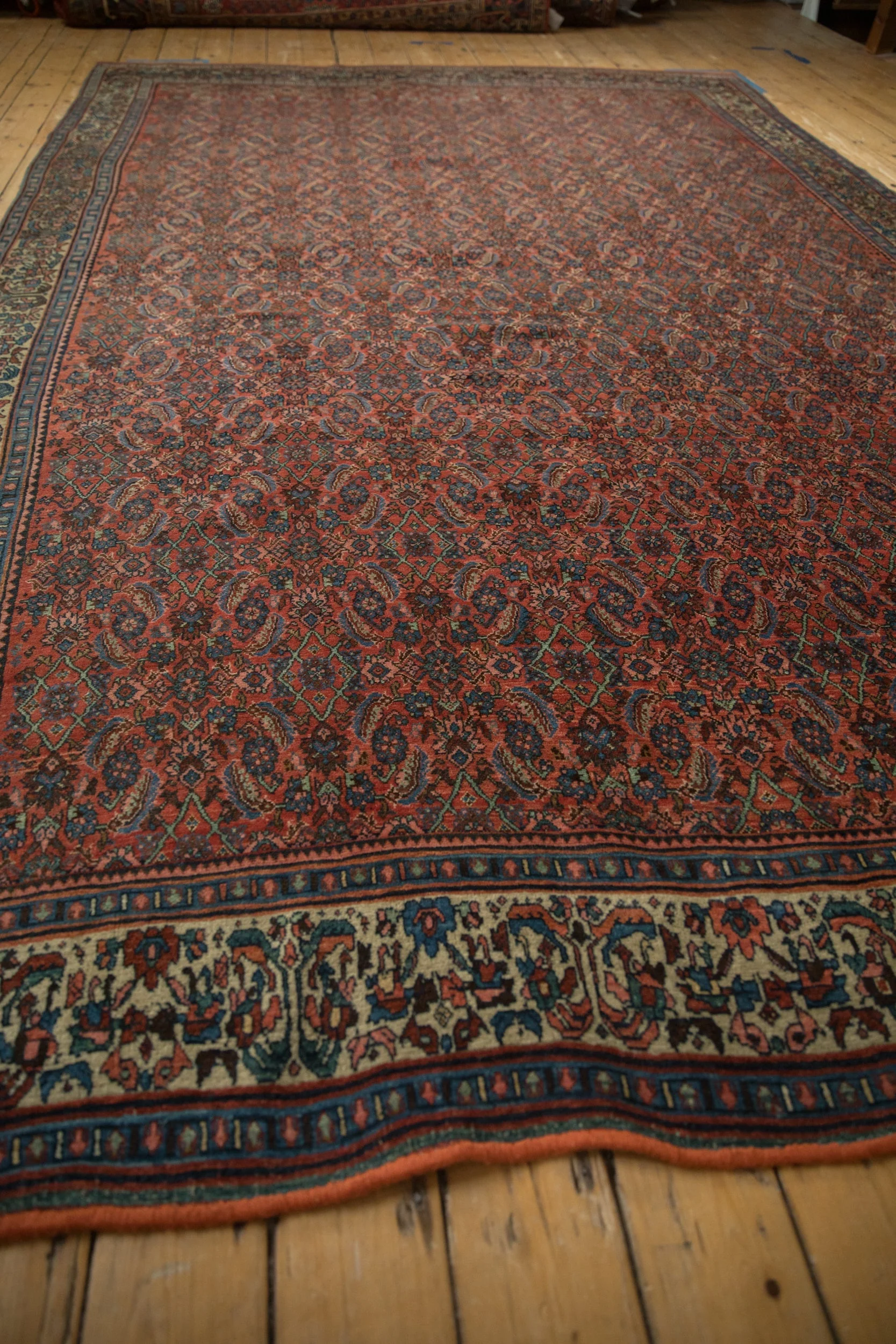 8x13 Vintage Fine Bijar Carpet - Image 8