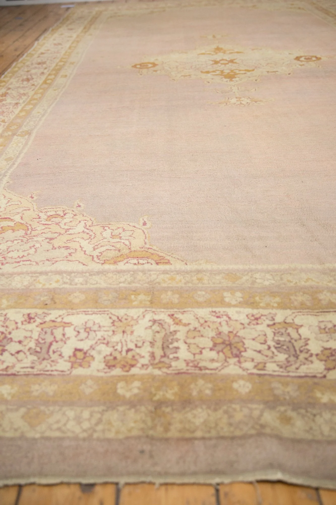 8x15 Antique Agra Carpet - Image 9