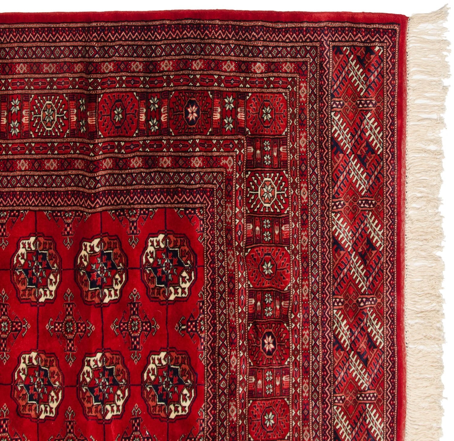 8x8.5 Vintage Fine Bokhara Square Carpet - Image 8