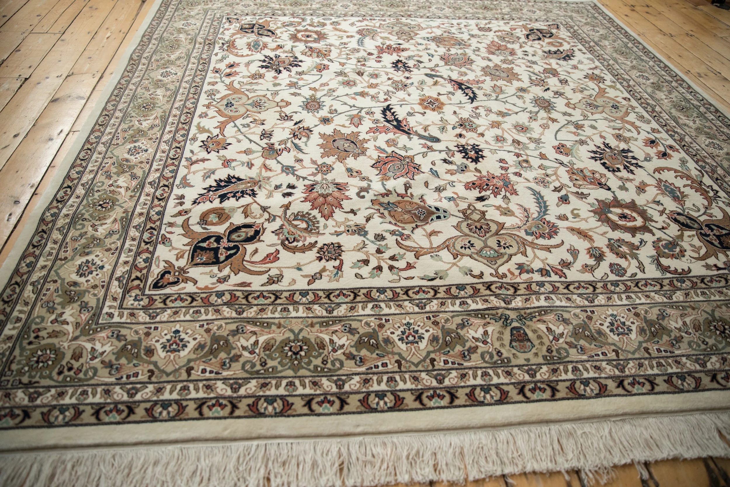 8x8 New Indian Isfahan Design Square Carpet - Image 8