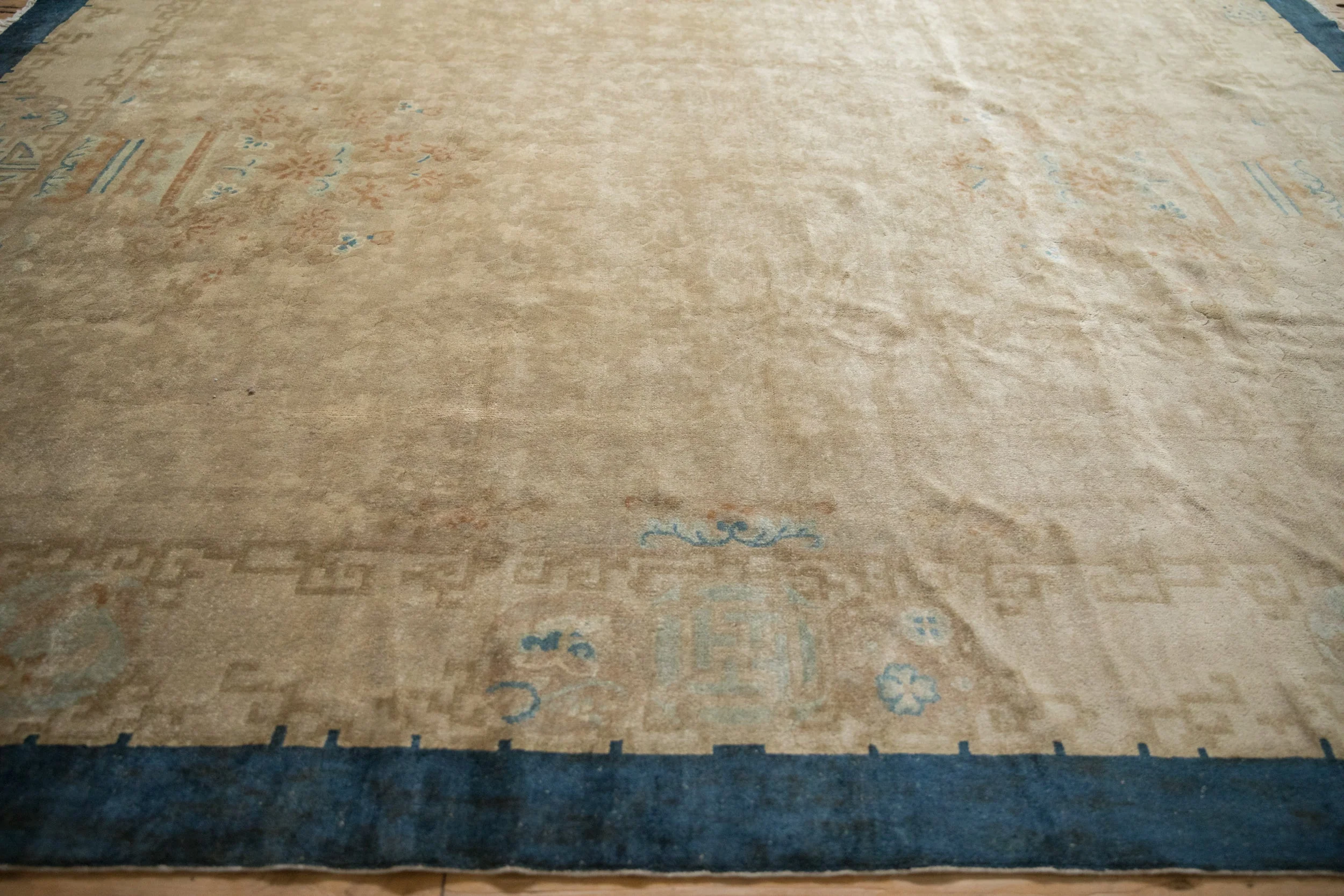 8x9.5 Antique Art Deco Carpet - Image 11