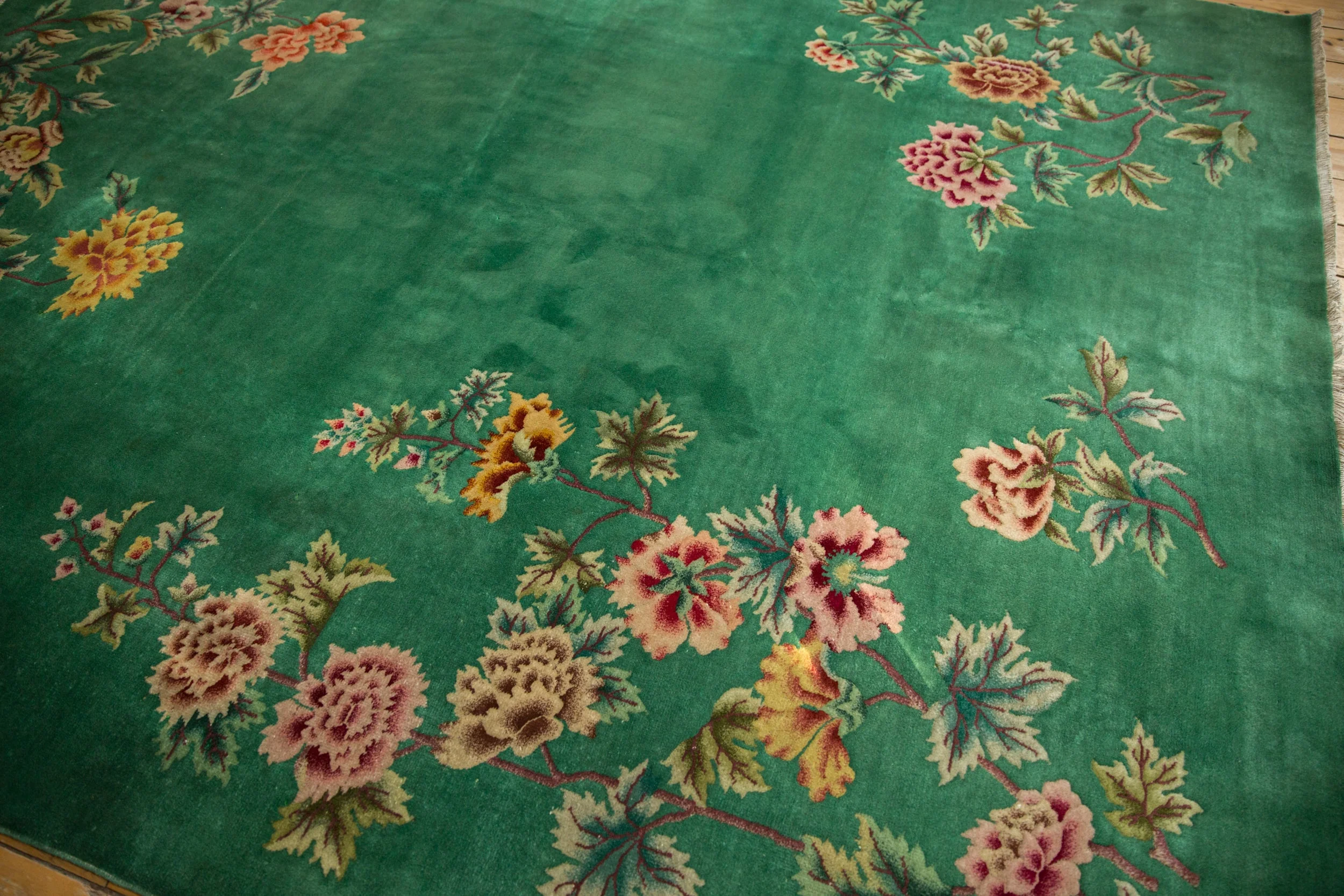8x9.5 Vintage Nichols Art Deco Carpet - Image 3