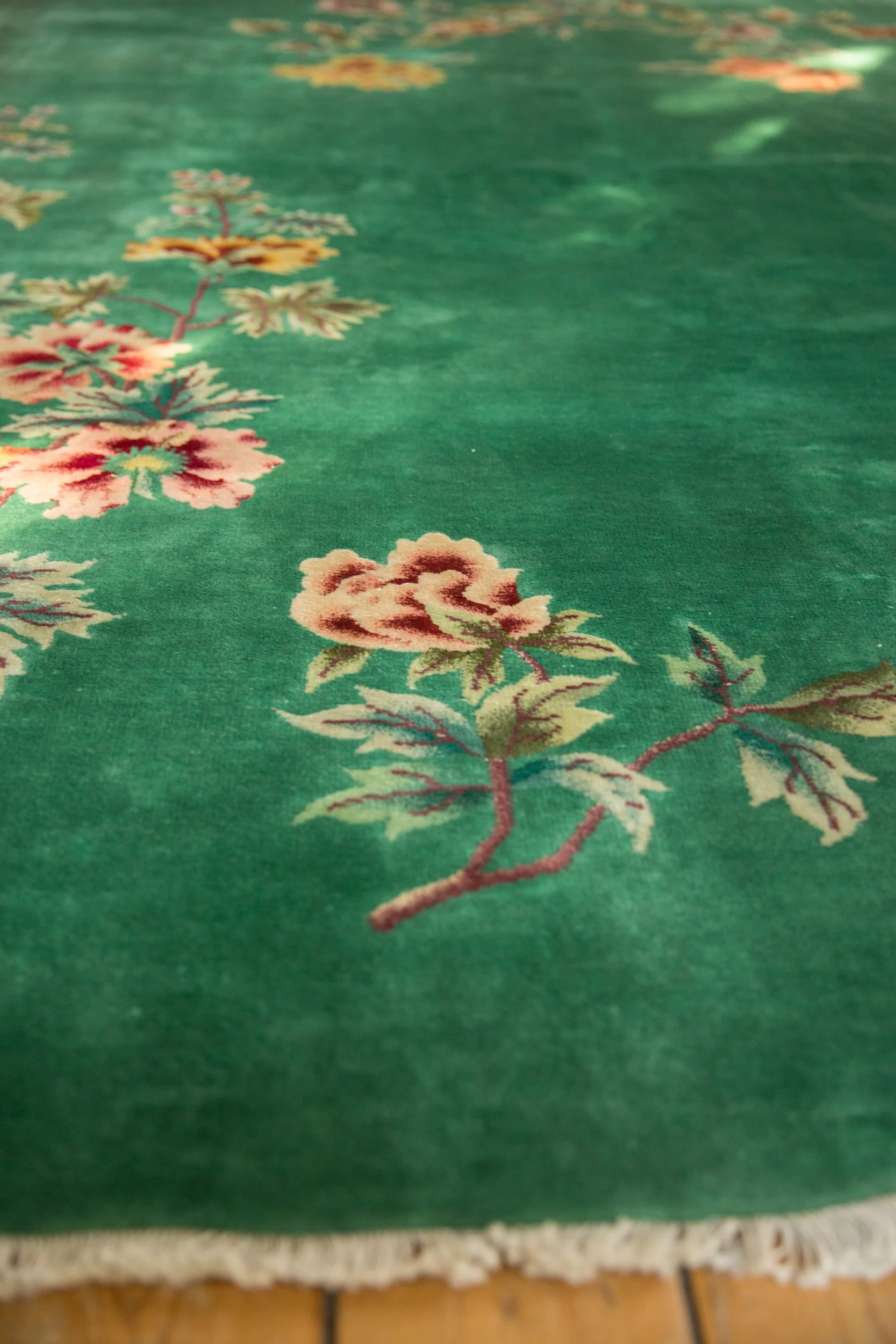 8x9.5 Vintage Nichols Art Deco Carpet - Image 4