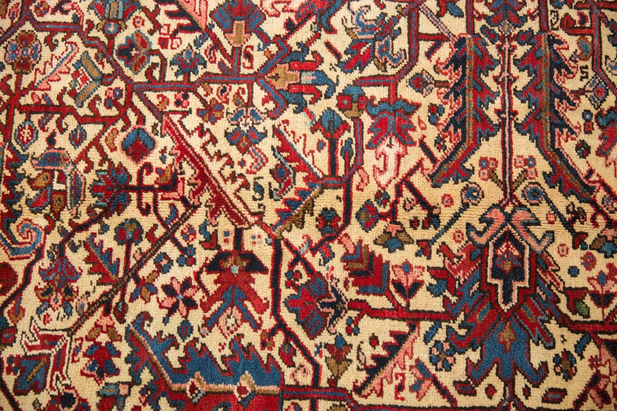 9.5x10 Vintage Mehrivan Square Carpet - Image 5