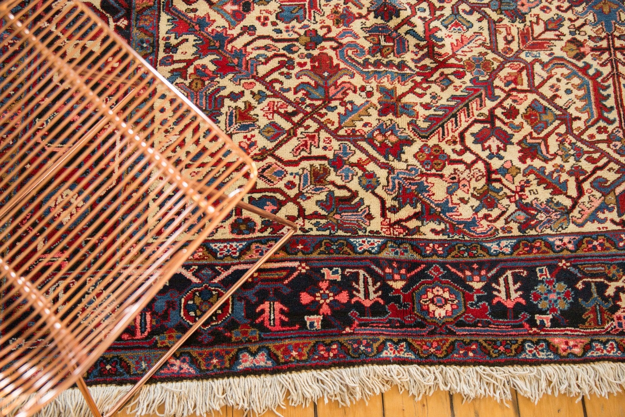 9.5x10 Vintage Mehrivan Square Carpet - Image 6