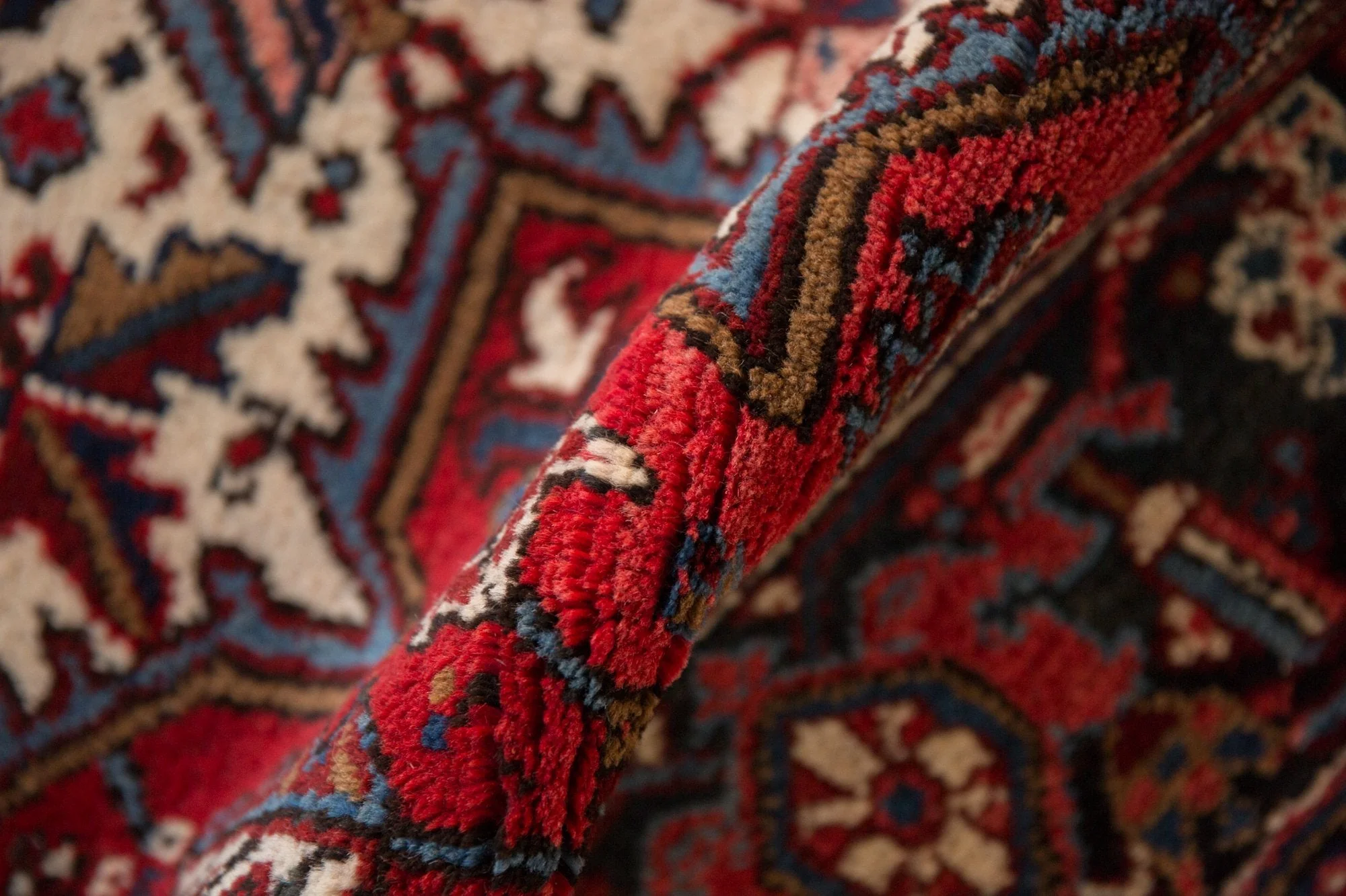 9.5x10 Vintage Mehrivan Square Carpet - Image 8