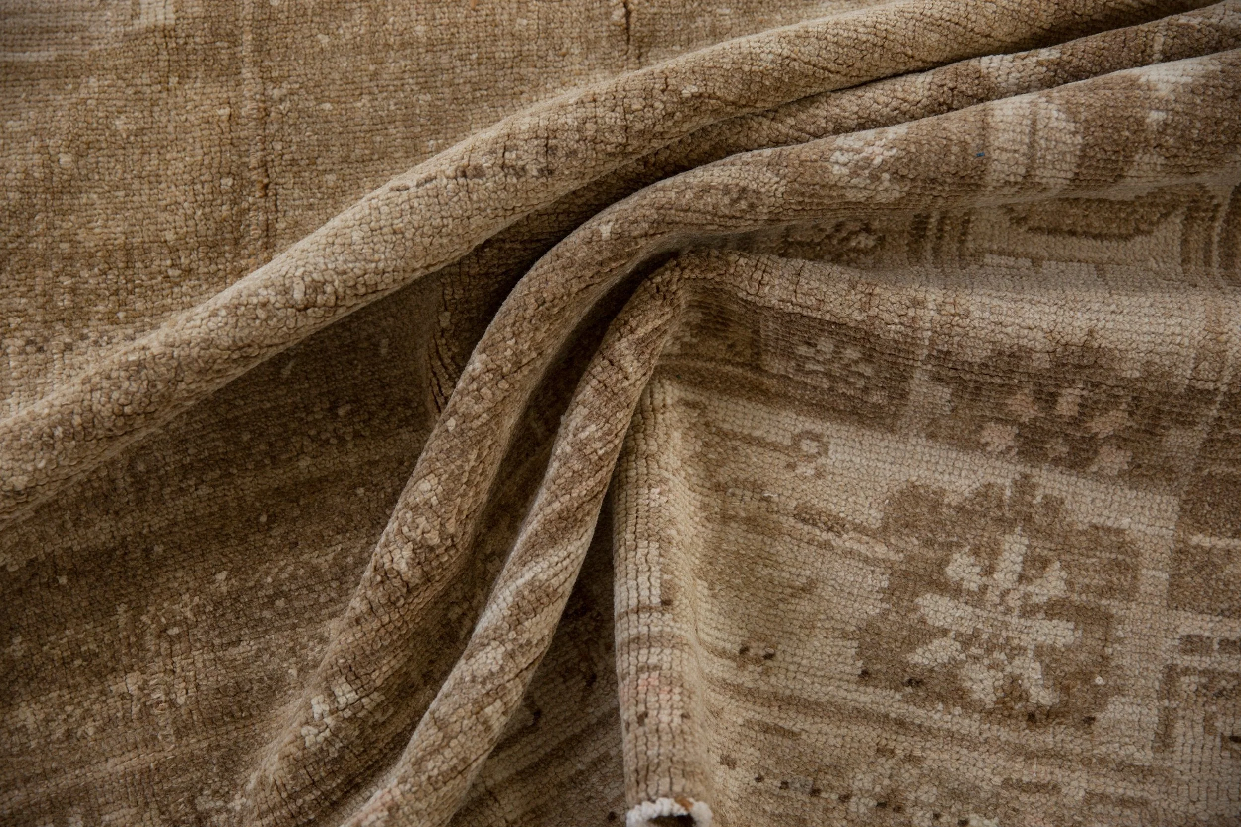 9.5x11 Vintage Distressed Oushak Carpet - Image 14