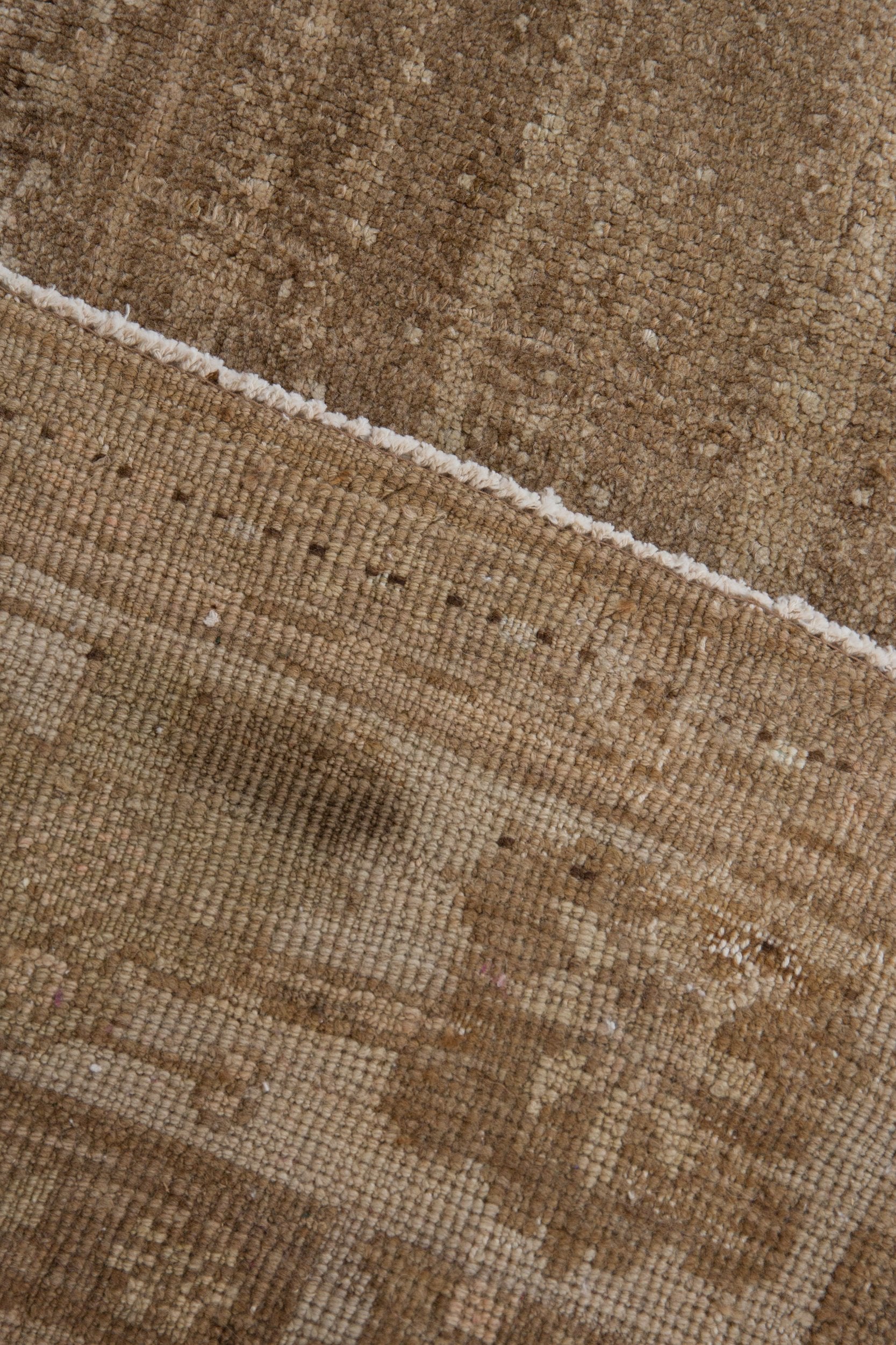 9.5x11 Vintage Distressed Oushak Carpet - Image 15