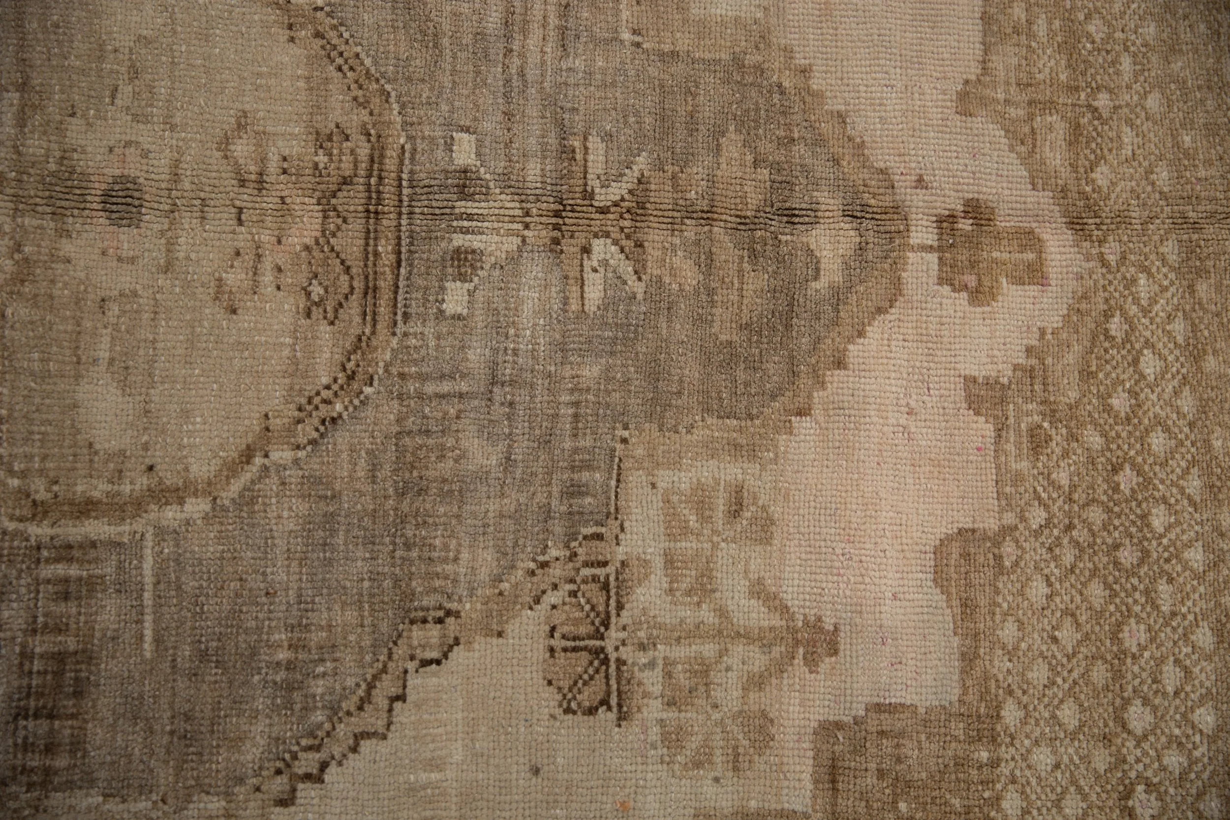 9.5x11 Vintage Distressed Oushak Carpet - Image 7