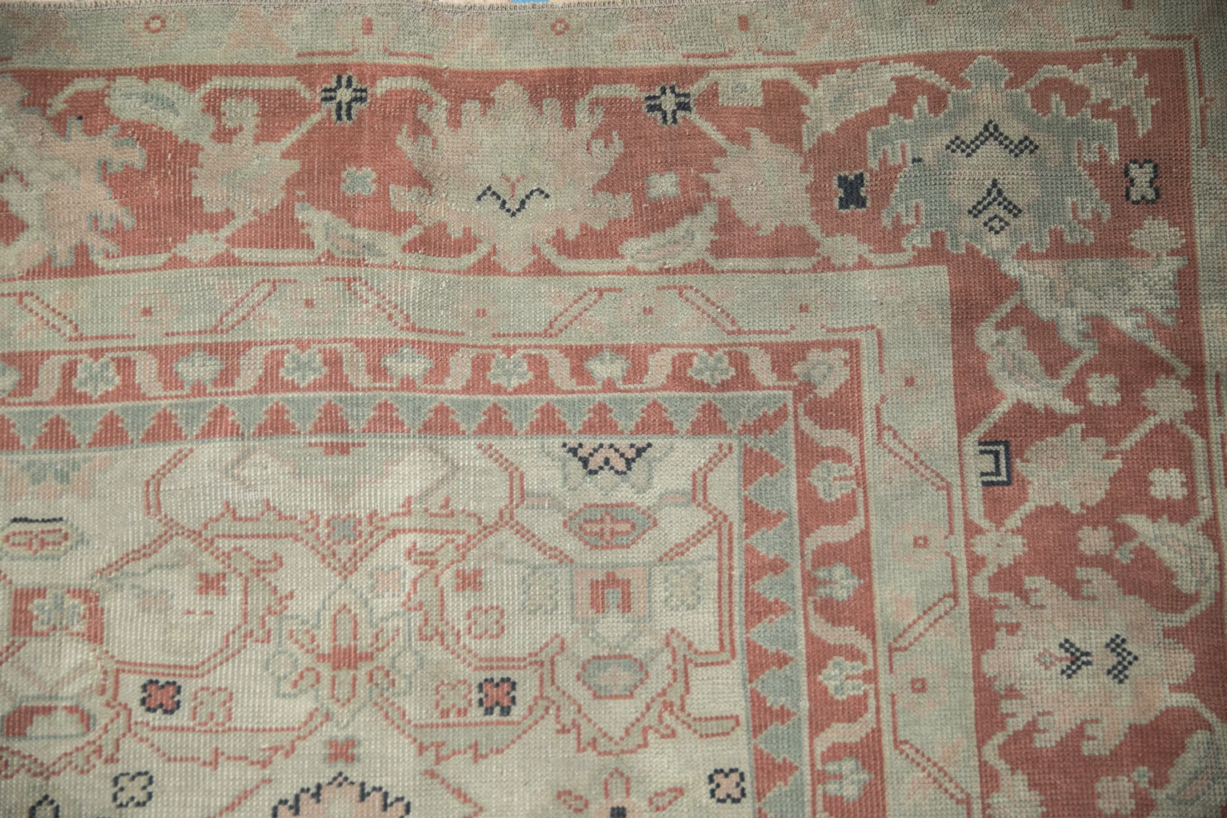 9.5x12.5 Vintage Distressed Anatolian Carpet - Image 3