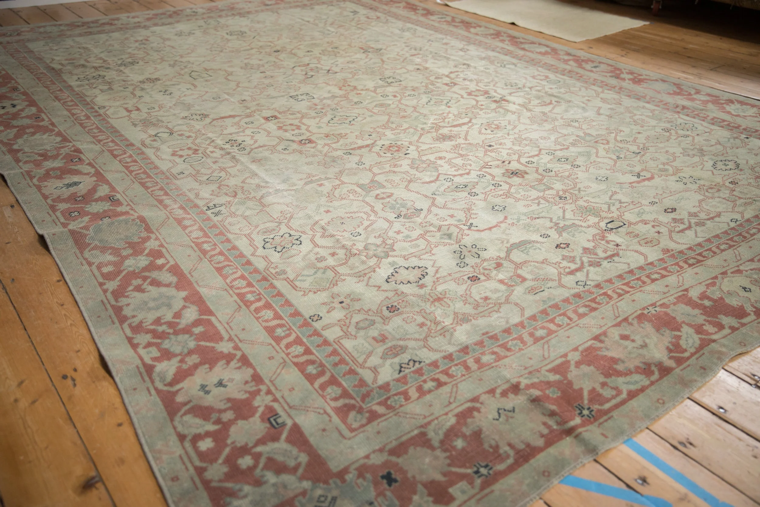 9.5x12.5 Vintage Distressed Anatolian Carpet - Image 4