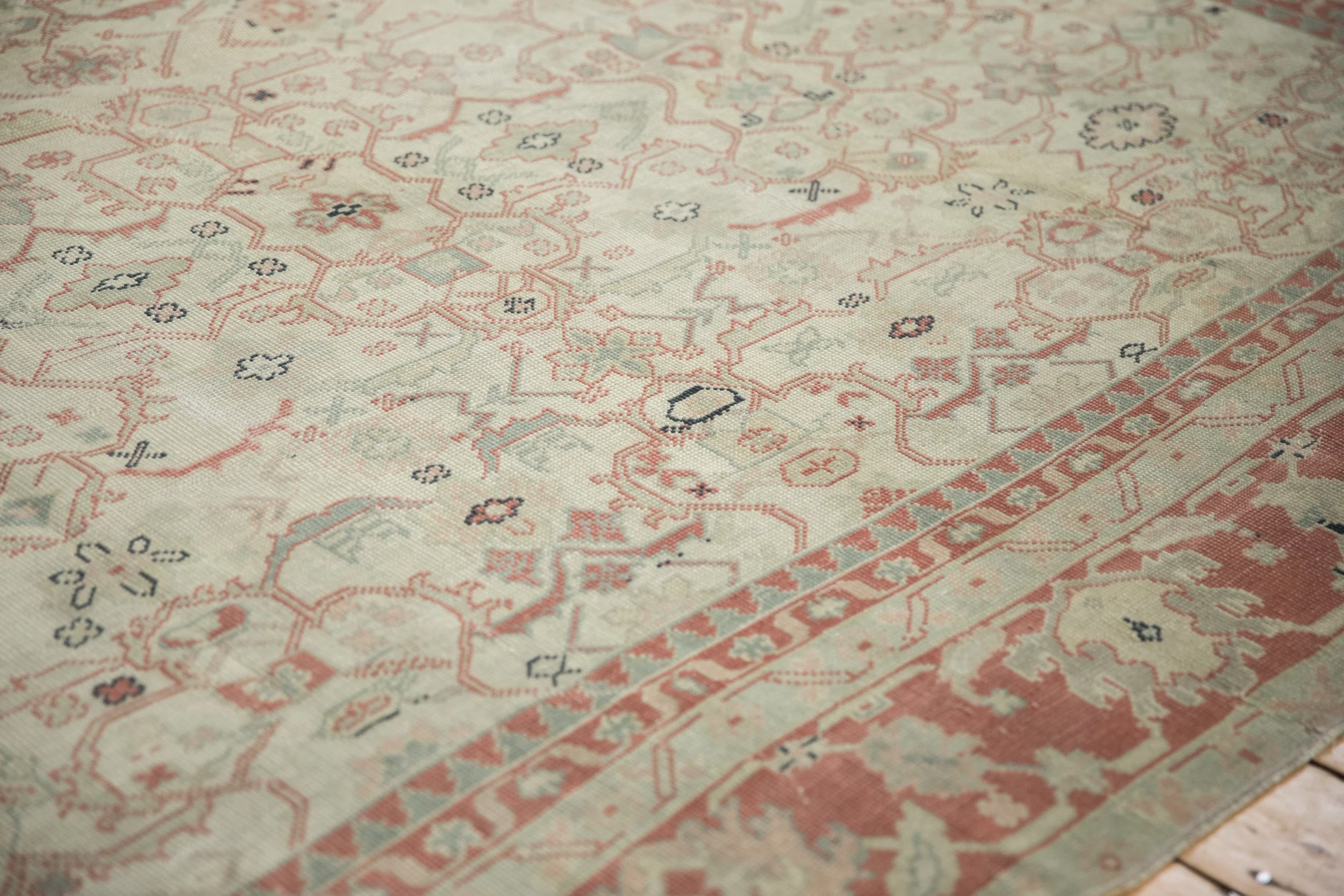 9.5x12.5 Vintage Distressed Anatolian Carpet - Image 5