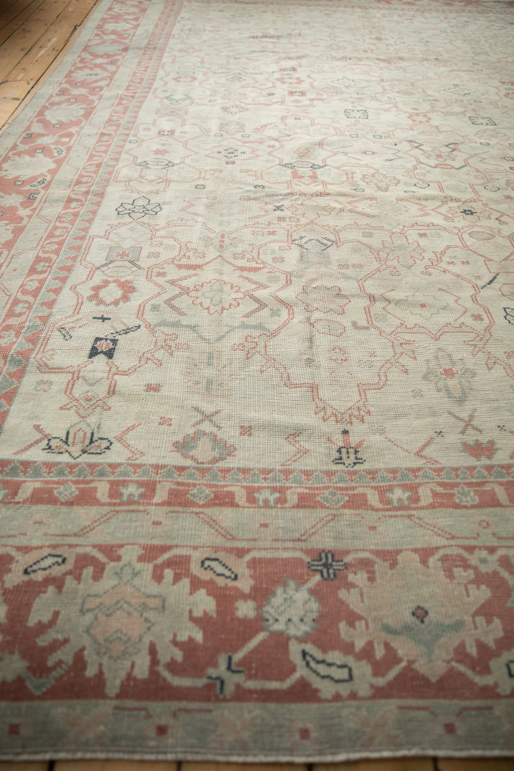 9.5x12.5 Vintage Distressed Anatolian Carpet - Image 8