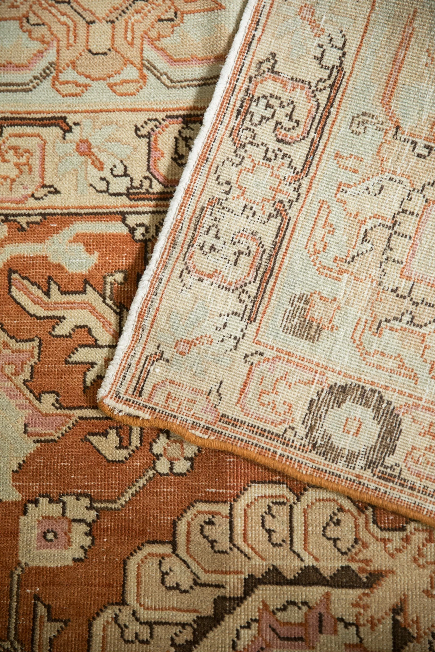 RESERVED 9.5x12.5 Vintage Distressed Tabriz Carpet - Image 11