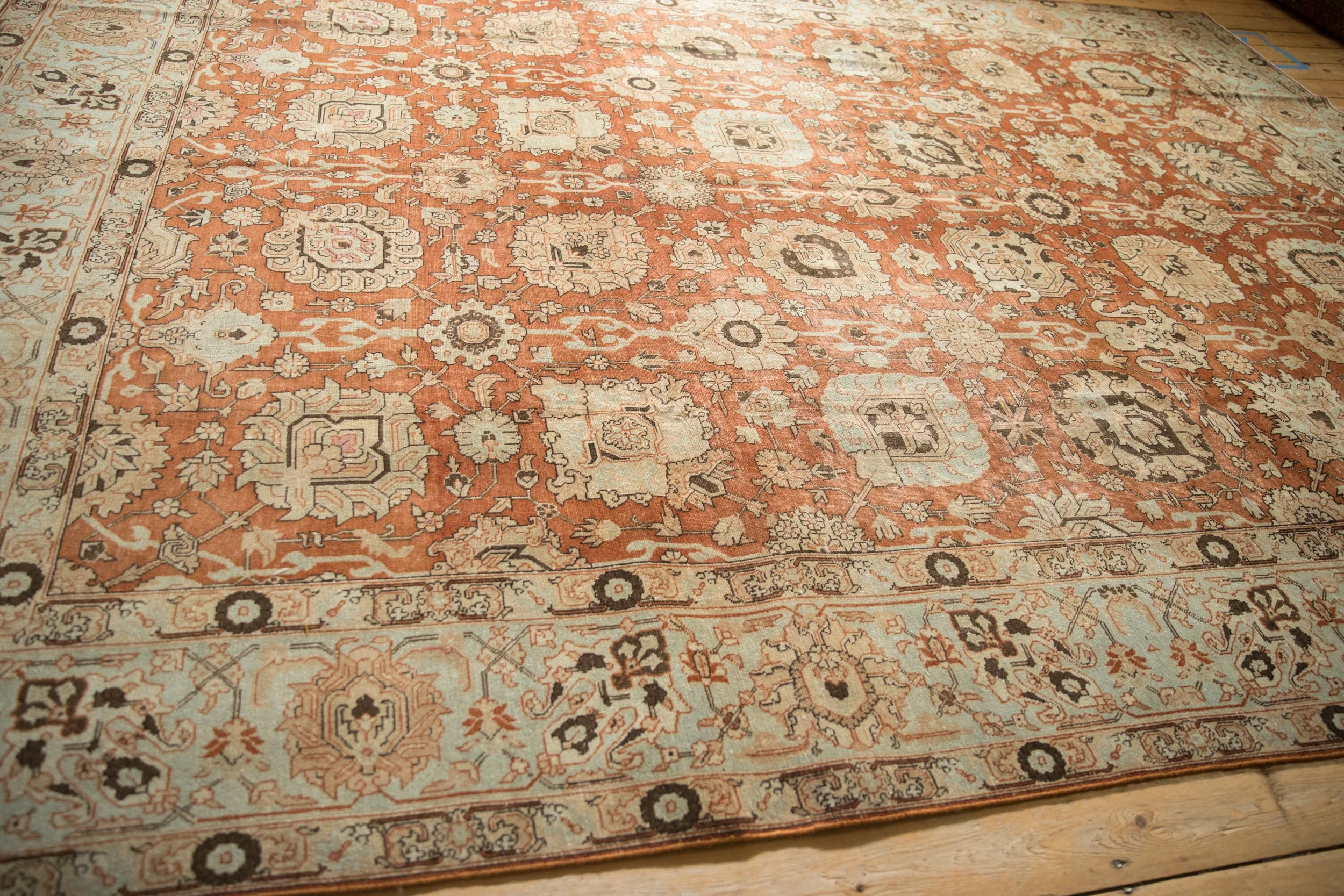 RESERVED 9.5x12.5 Vintage Distressed Tabriz Carpet - Image 12