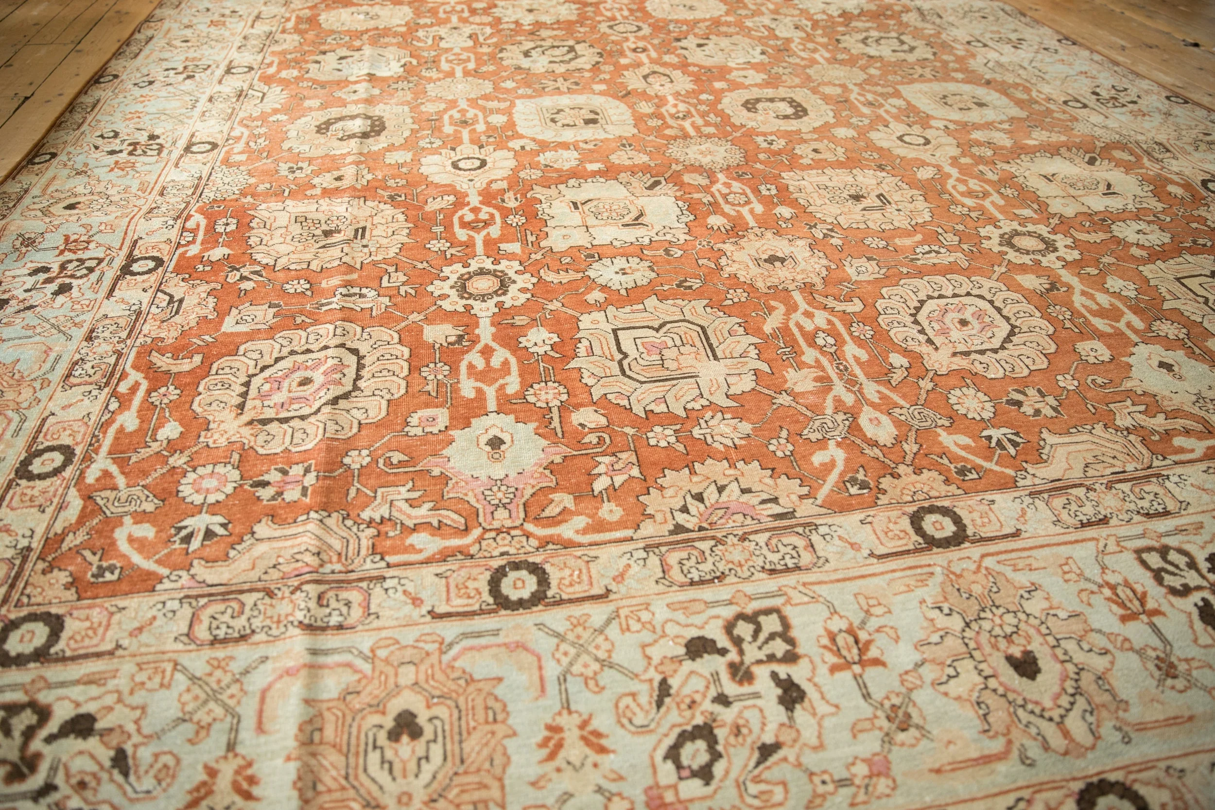 RESERVED 9.5x12.5 Vintage Distressed Tabriz Carpet - Image 8