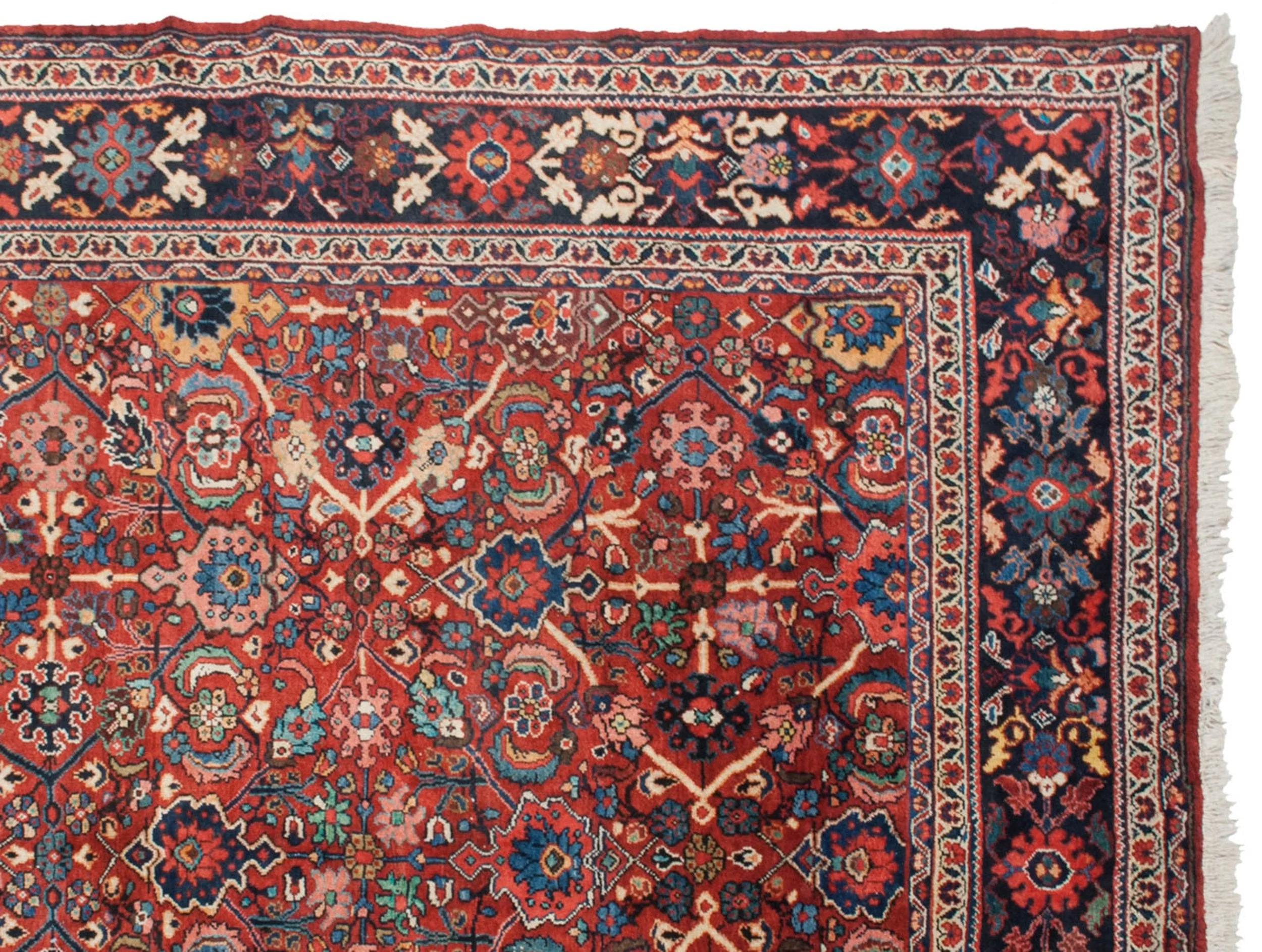 9.5x12.5 Vintage Mahal Carpet - Image 4