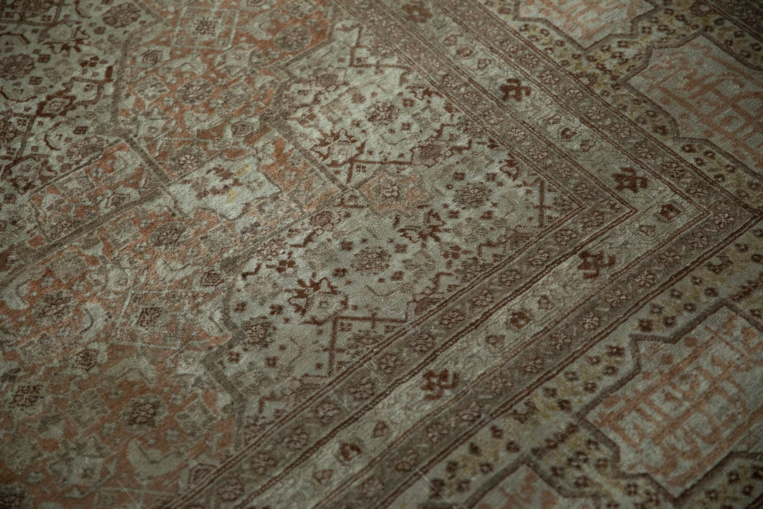 9.5x12 Antique Fine Tabriz Carpet - Image 10