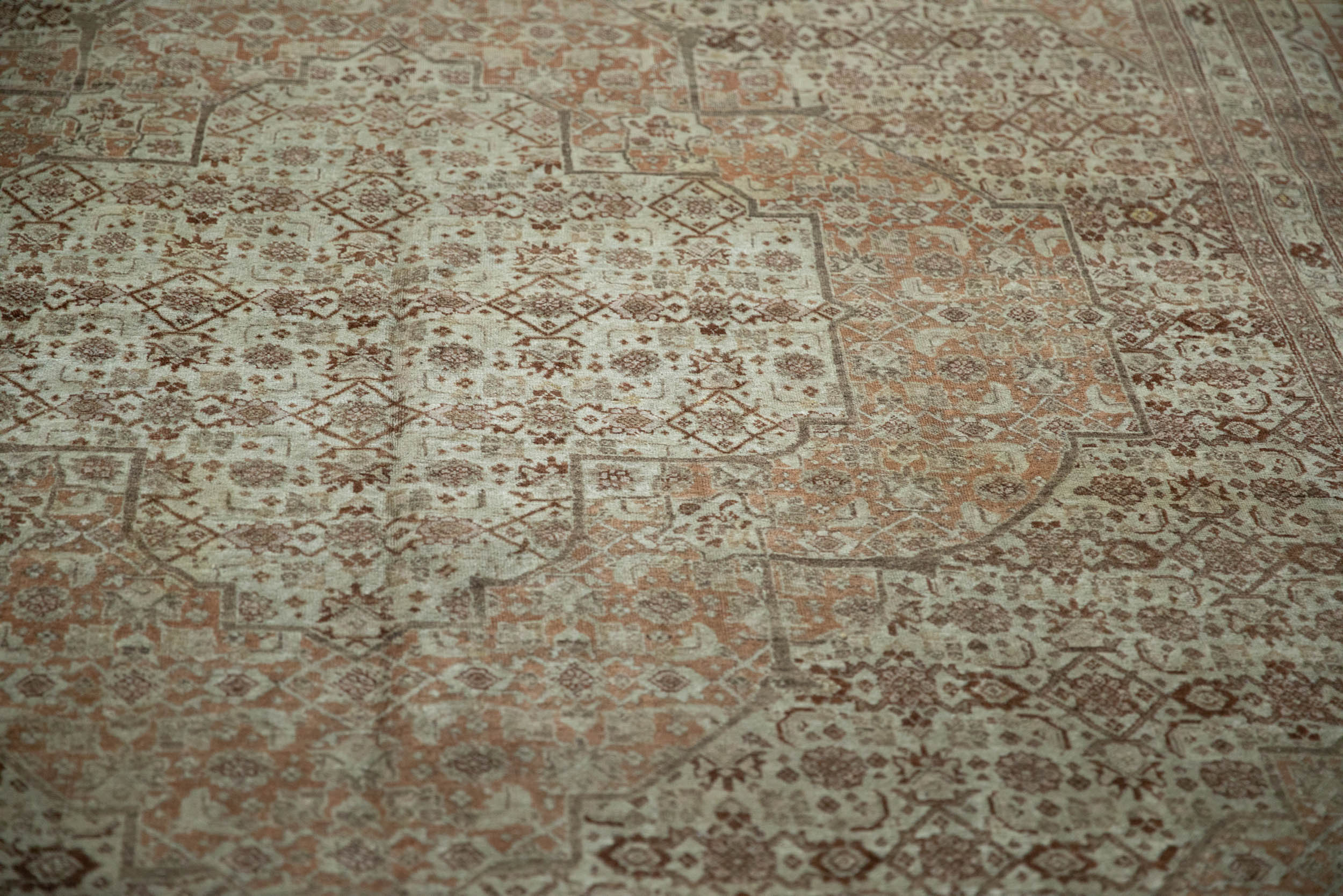 9.5x12 Antique Fine Tabriz Carpet - Image 11