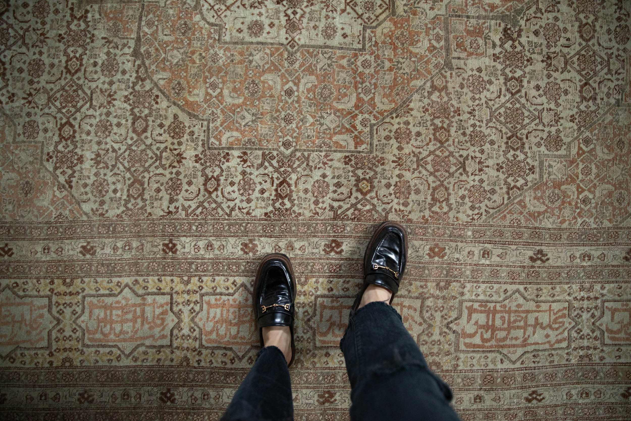 9.5x12 Antique Fine Tabriz Carpet - Image 2