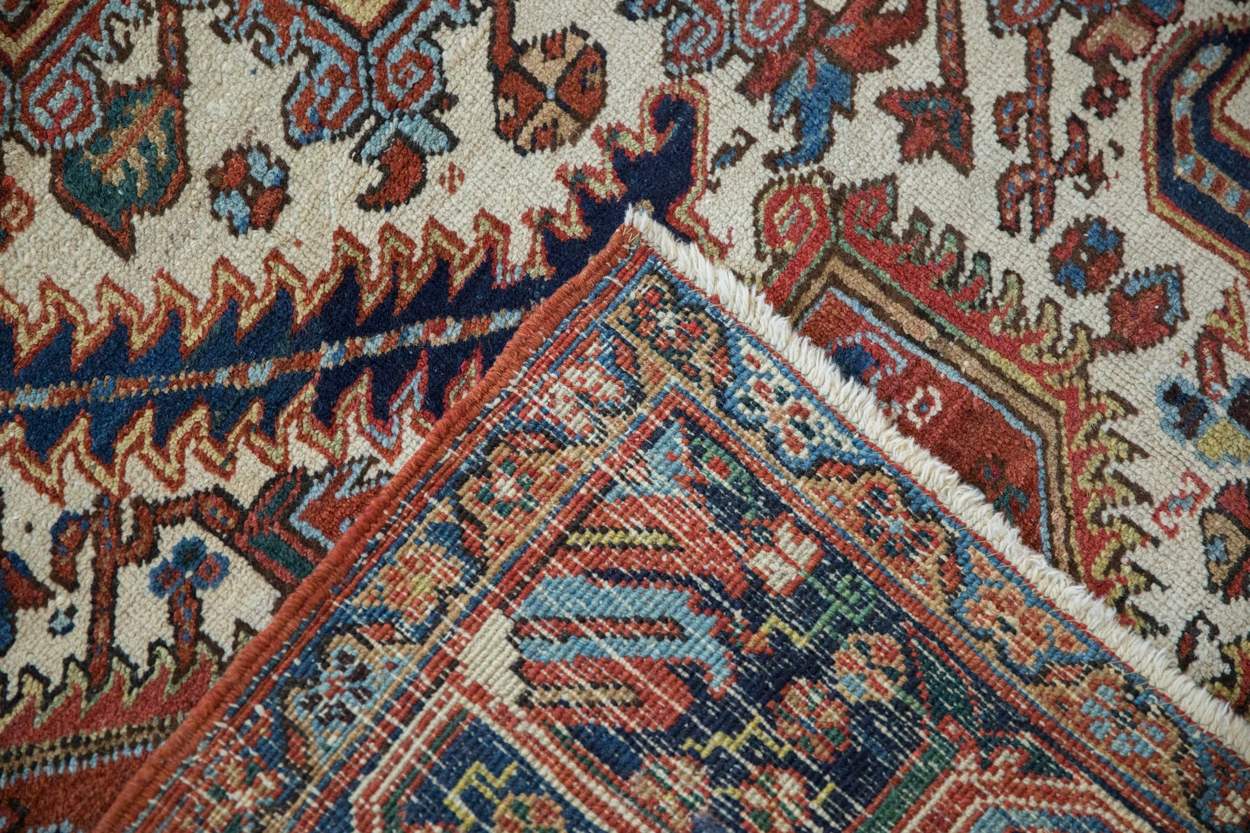9.5x12 Vintage Heriz Carpet - Image 15