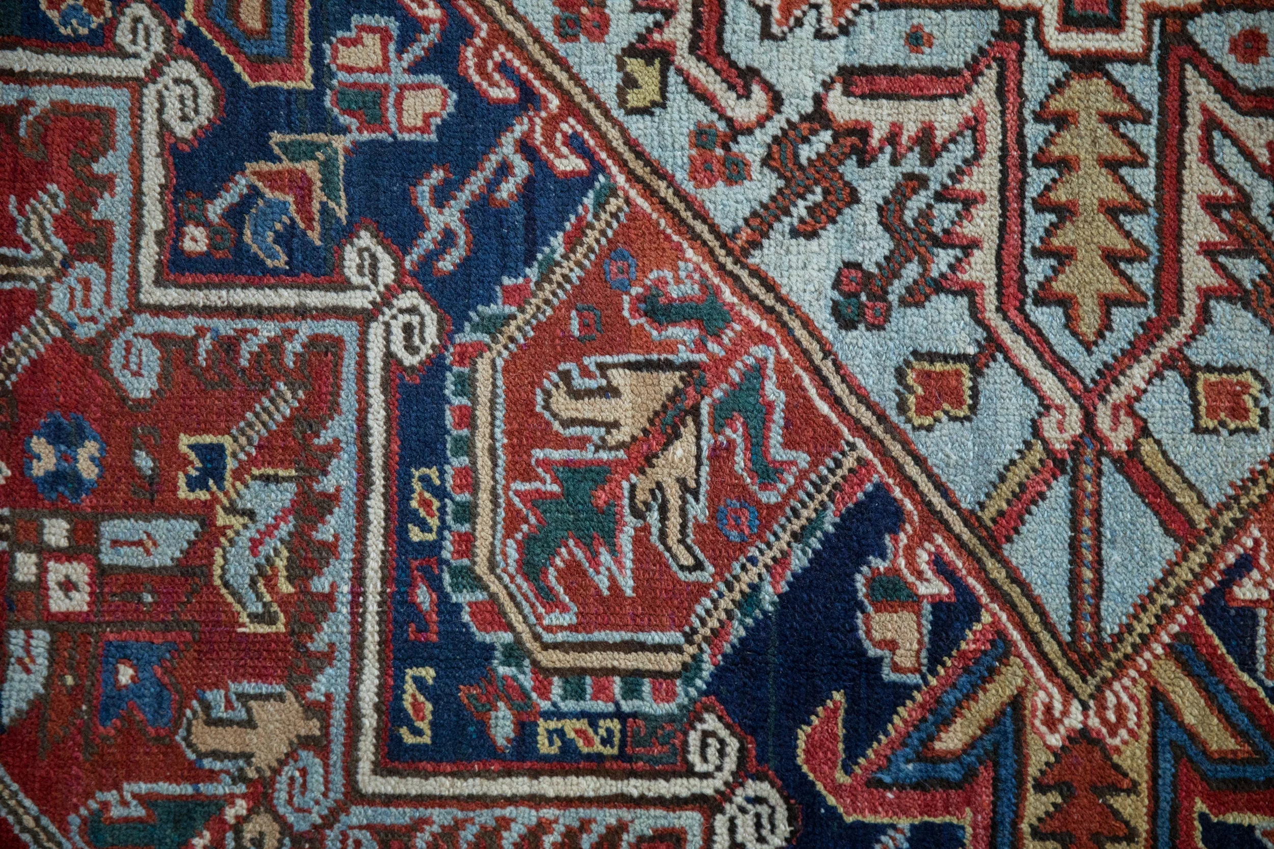 9.5x12 Vintage Heriz Carpet - Image 3