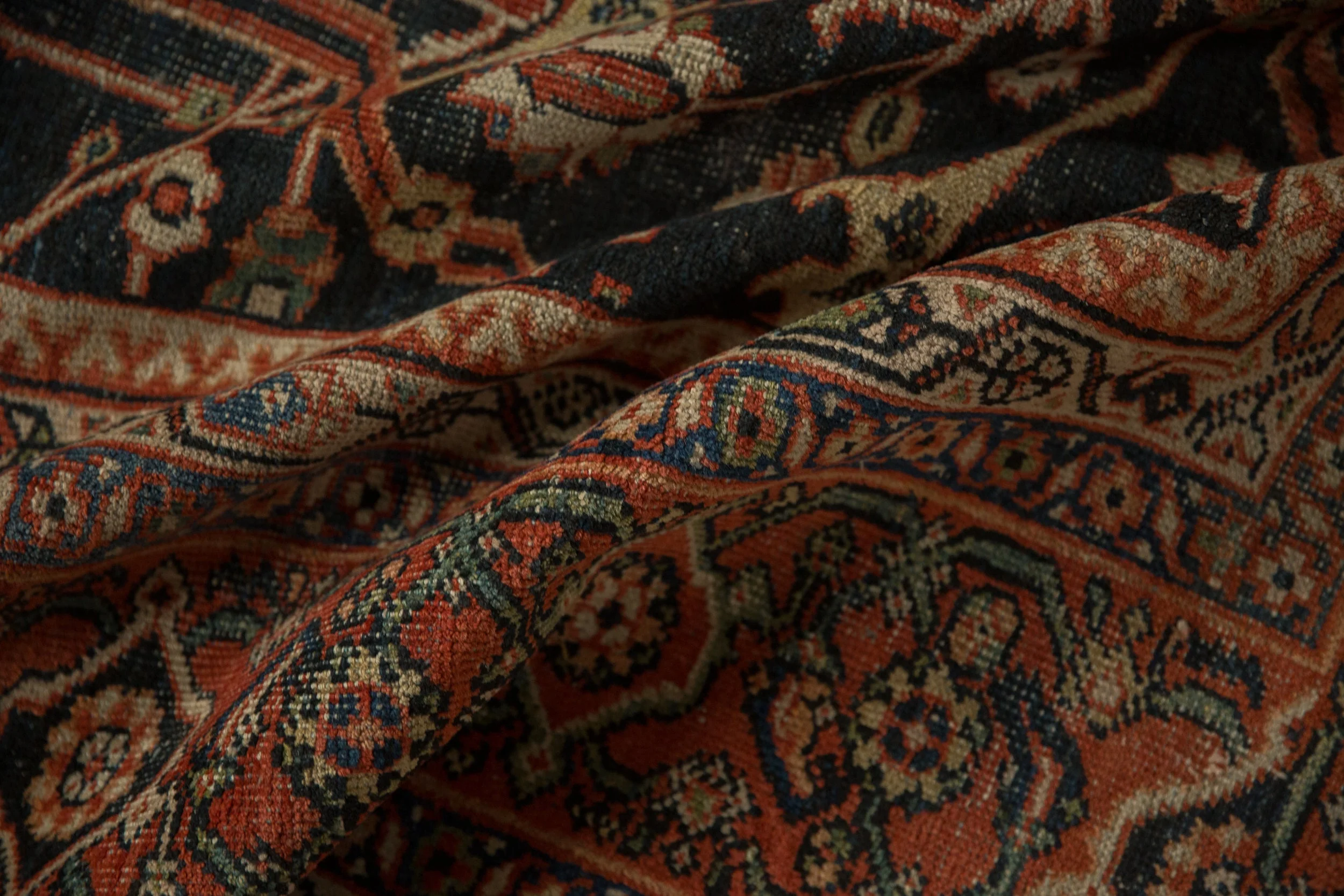 9.5x12 Vintage Mahal Carpet - Image 9