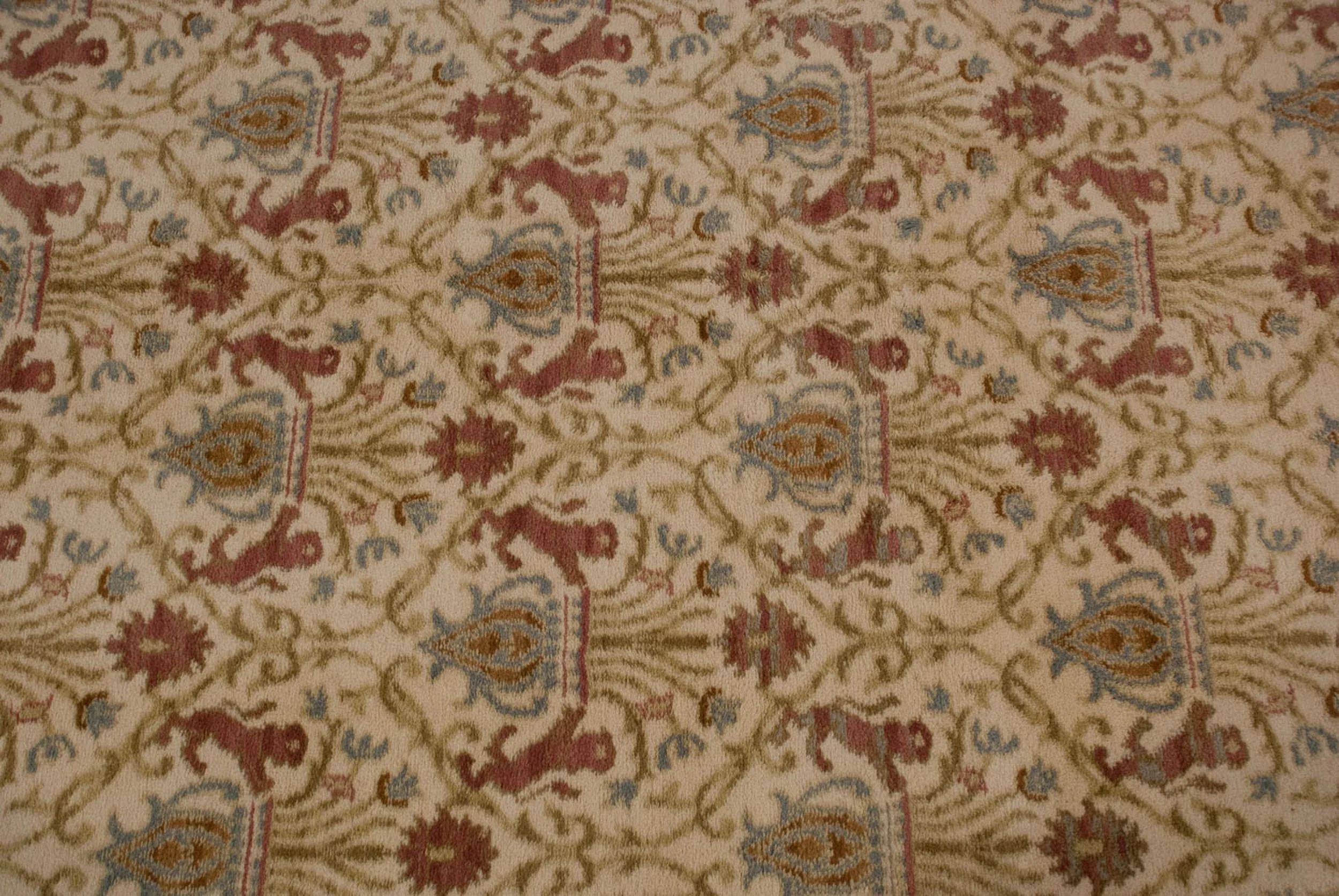 9.5x13.5 Vintage Spanish Alcaraz Design Carpet - Image 6