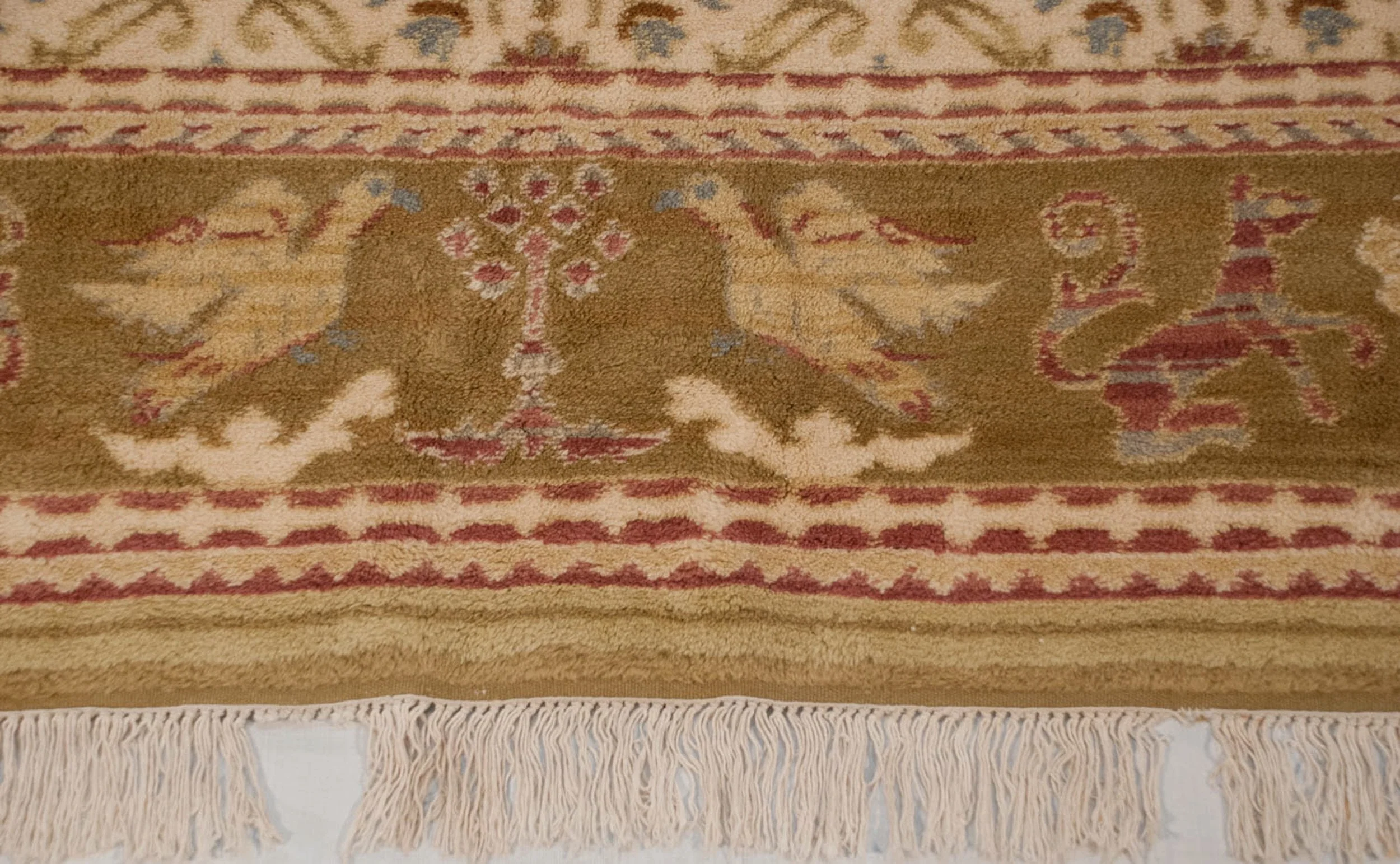 9.5x13.5 Vintage Spanish Alcaraz Design Carpet - Image 8