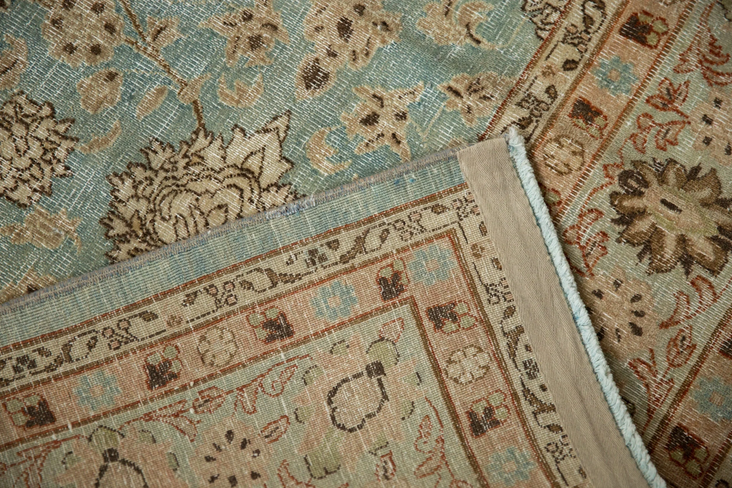 9.5x13 Vintage Distressed Meshed Carpet - Image 14