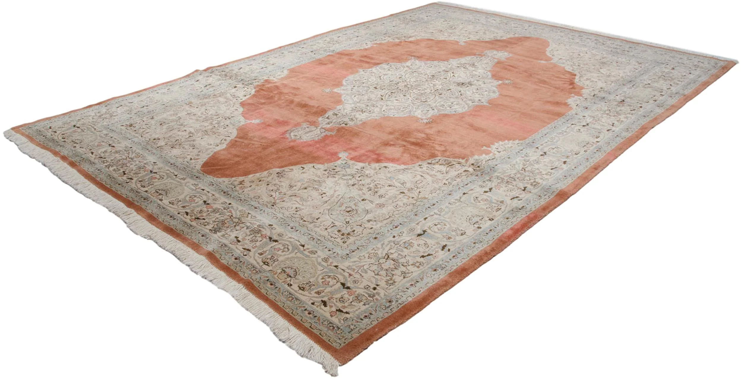 9.5x14.5 Vintage Tabriz Carpet - Image 12